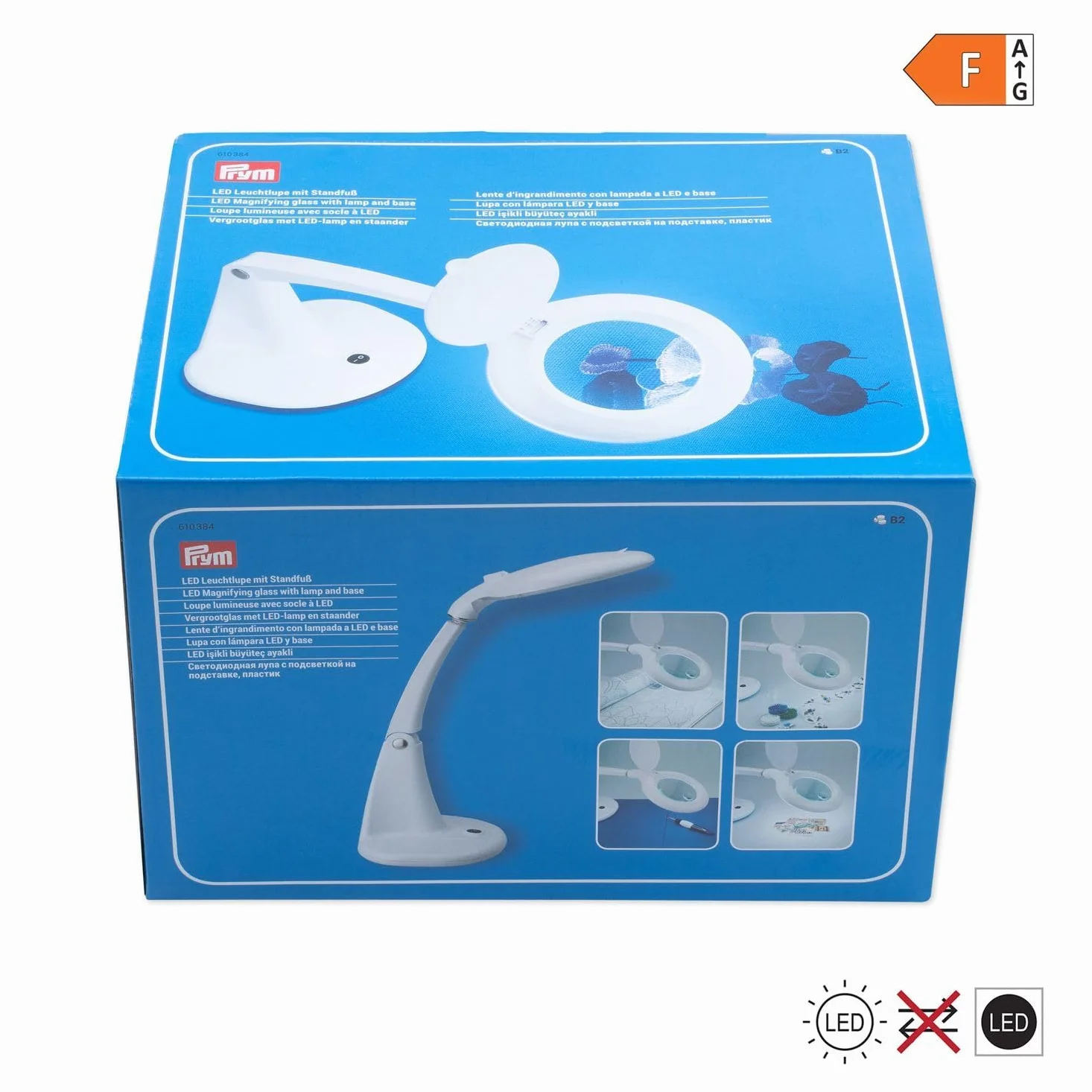 Prym 610384 Lente d'ingrand.lamp.LED e base