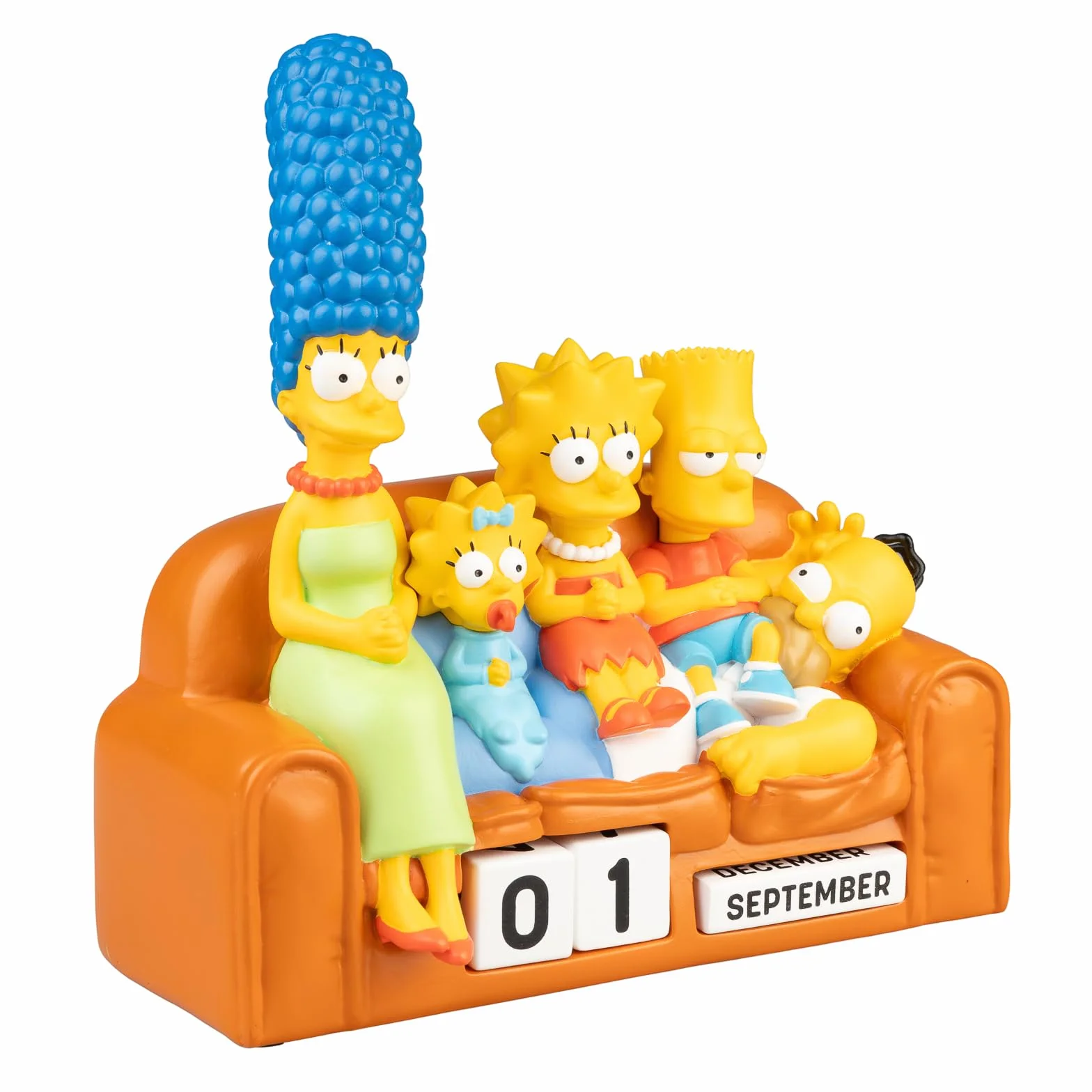 Grupo Erik Calendario Perpetuo The Simpsons 3D - Calendario da Tavolo Perpetuo | Decorazione da Scrivania per Fans 12 × 11,7 × 7,7 cm
