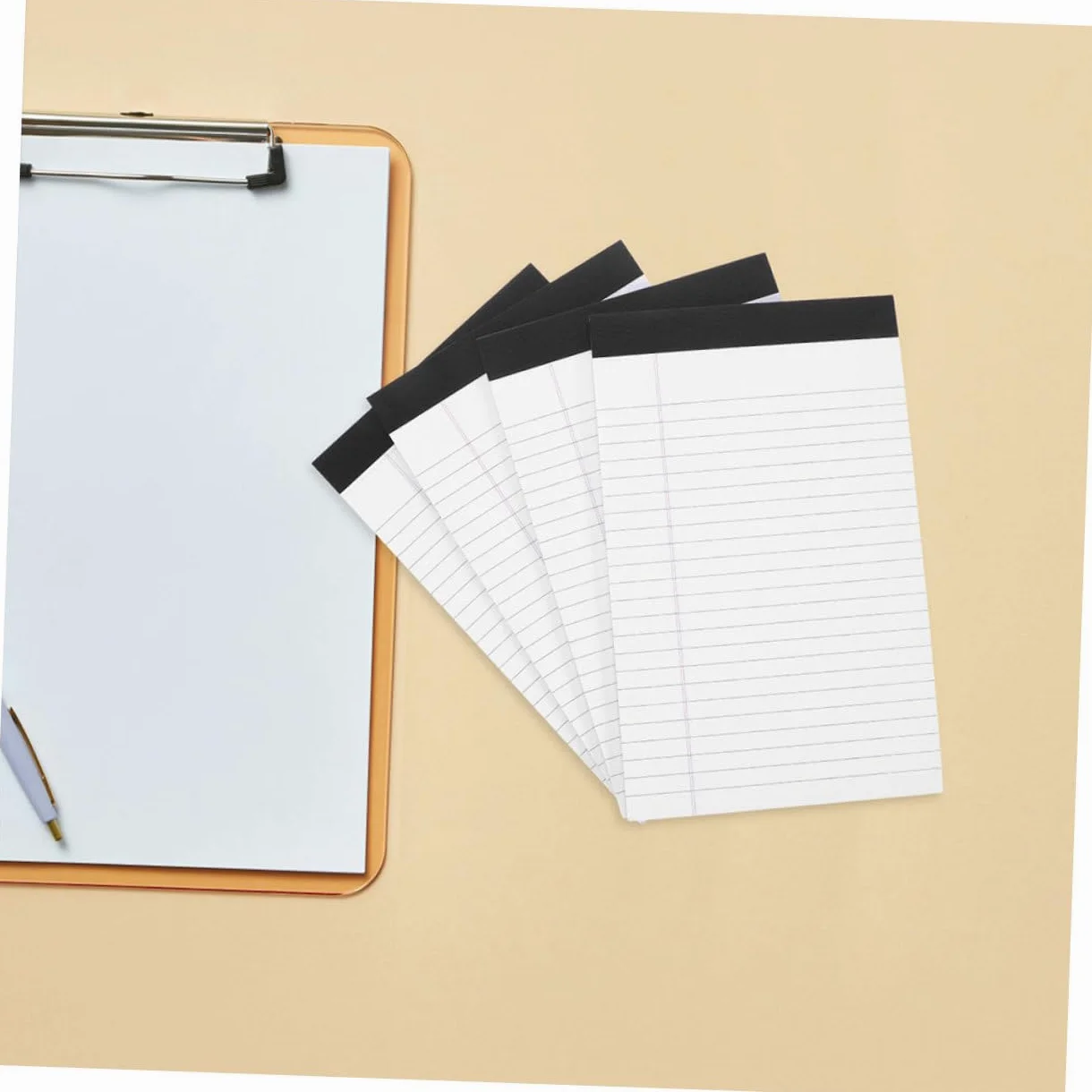 Blocco Note Portatile A5 8 Quaderni da 50 Fogli Ciascuno, Fogli a Righe, Design Delicato e Semplice, Facile da Usare per Annotazioni e Memorizzazioni