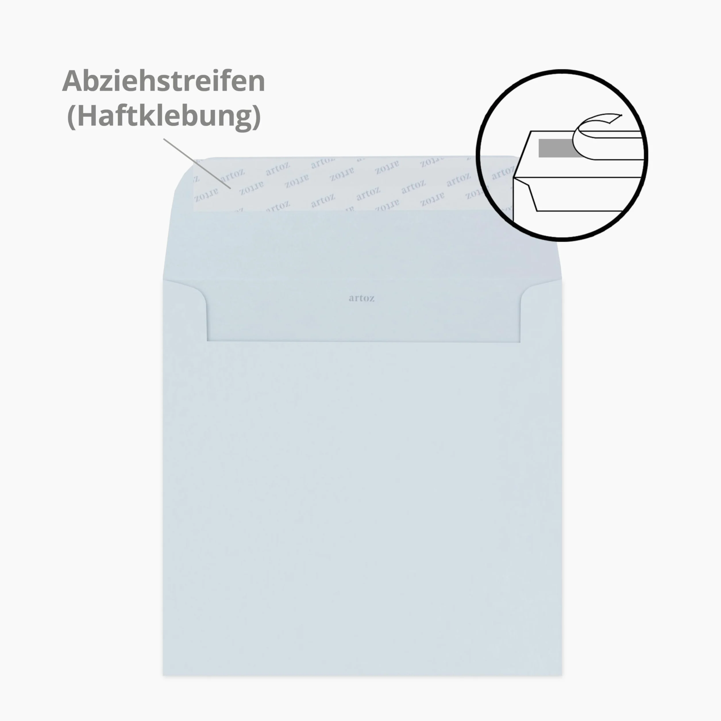 ARTOZ FLORETTA - 50 buste quadrate, 16,0 x 16,0 cm, 92 g/m², carta color pastello