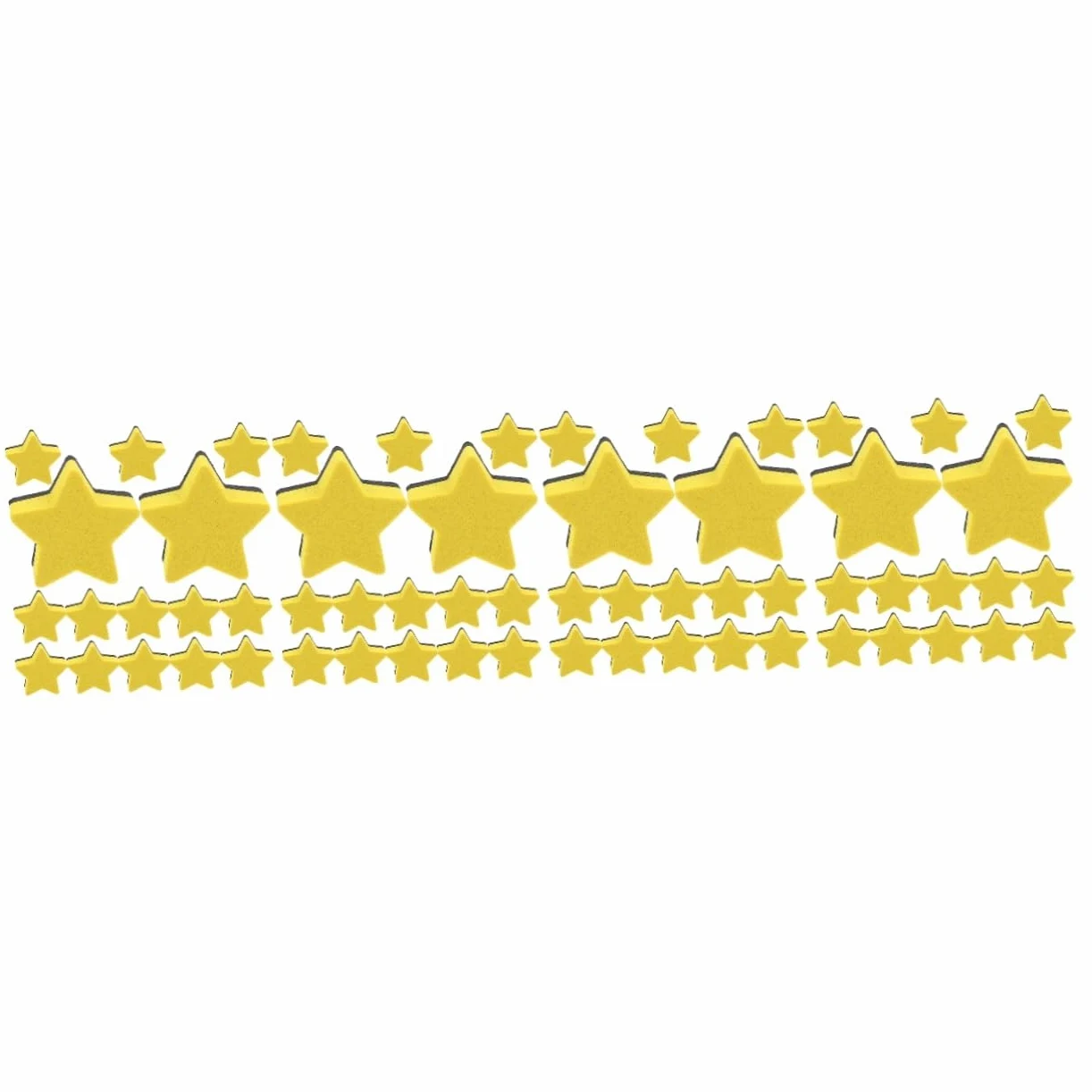 ARTIBETTER 4 Set Gomma Pentagramma Alunno Lavagna Bianca Cancellabile A Secco Magnetico Pulire Gomme Cancellabili A Secco Per La Classe Gomme Di Classe Panno in Feltro Giallo 15 Pezzi * 4