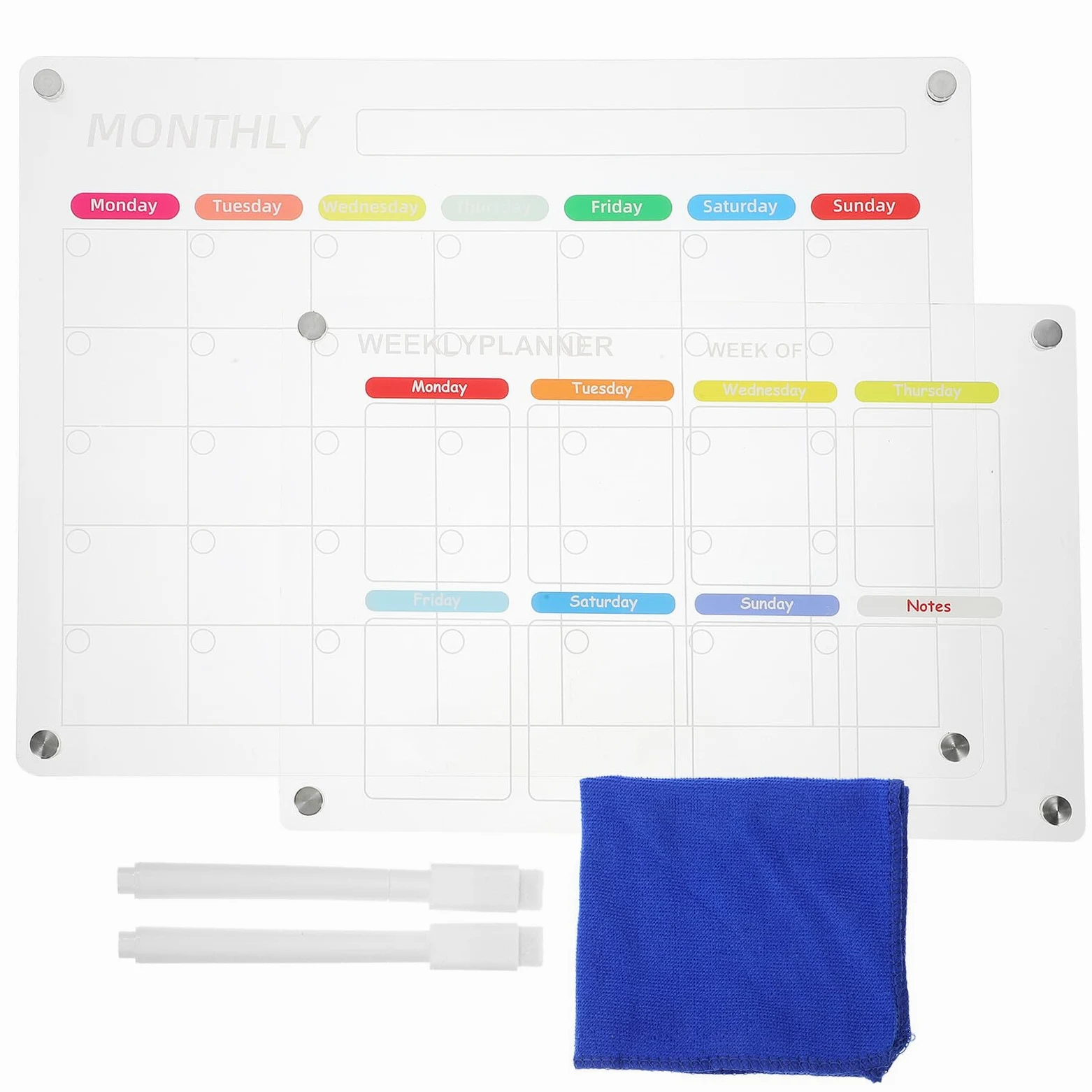 Promemoria Magnetico Calendario Magnetico Per Frigorifero Piccoli Frigoriferi Planner Settimanale Per Frigorifero Bianco
