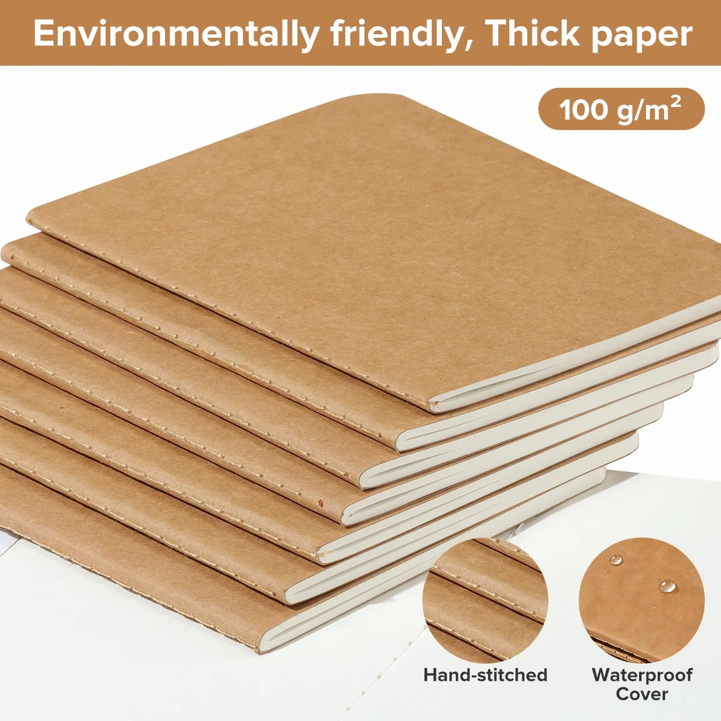 HOMEMARS Taccuino A6 Quadernino Puntinato 100 g/m² 10x14 cm 60 Pagine Copertina in Cartone
