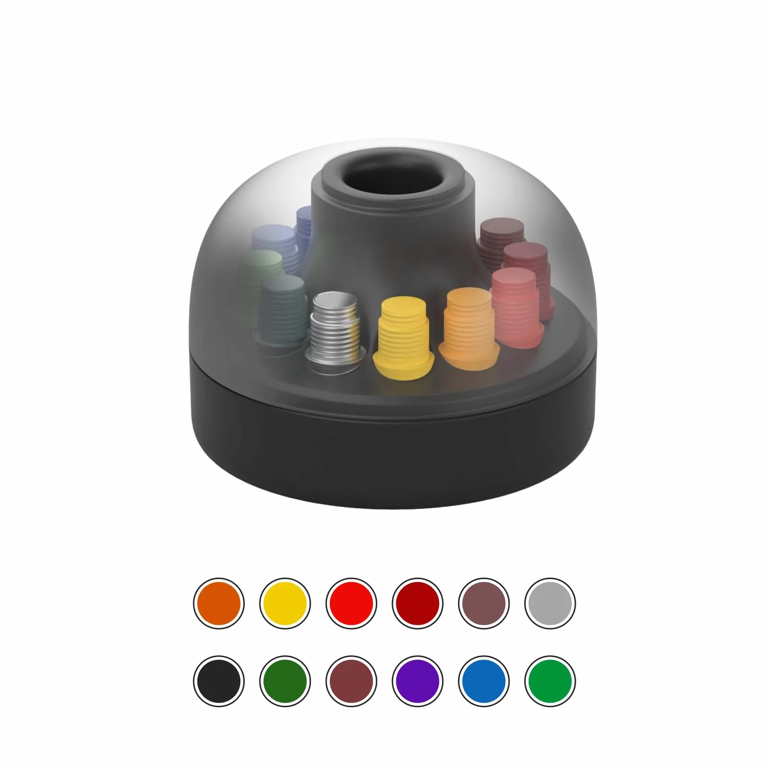 HOZO NeoStand Portamatite colorato con 12 punte intercambiabili e base in gomma per NeoPencil