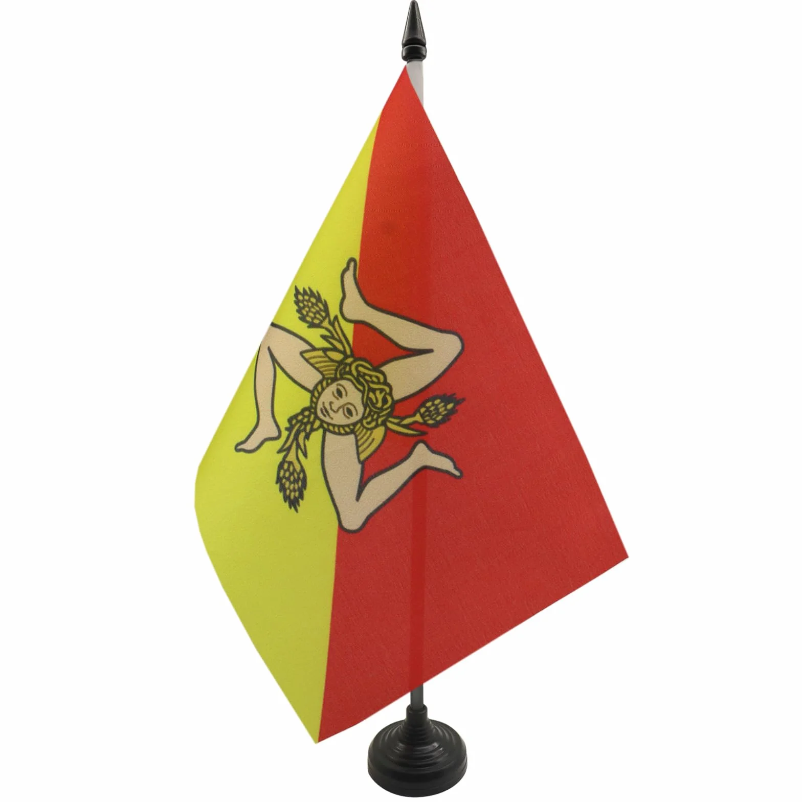 AZ FLAG Bandiera Da Tavolo Sicilia 21x14 cm - Piccola Bandierina Siciliana