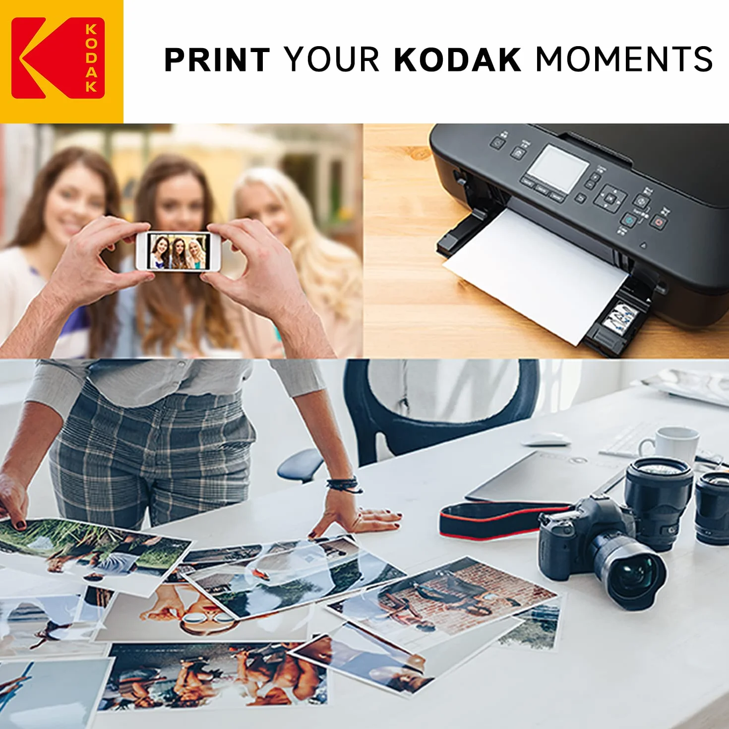 KODAK Snapshot Photo Paper 100 Fogli 102x152mm 180 gsm Carta Fotografica Brillante
