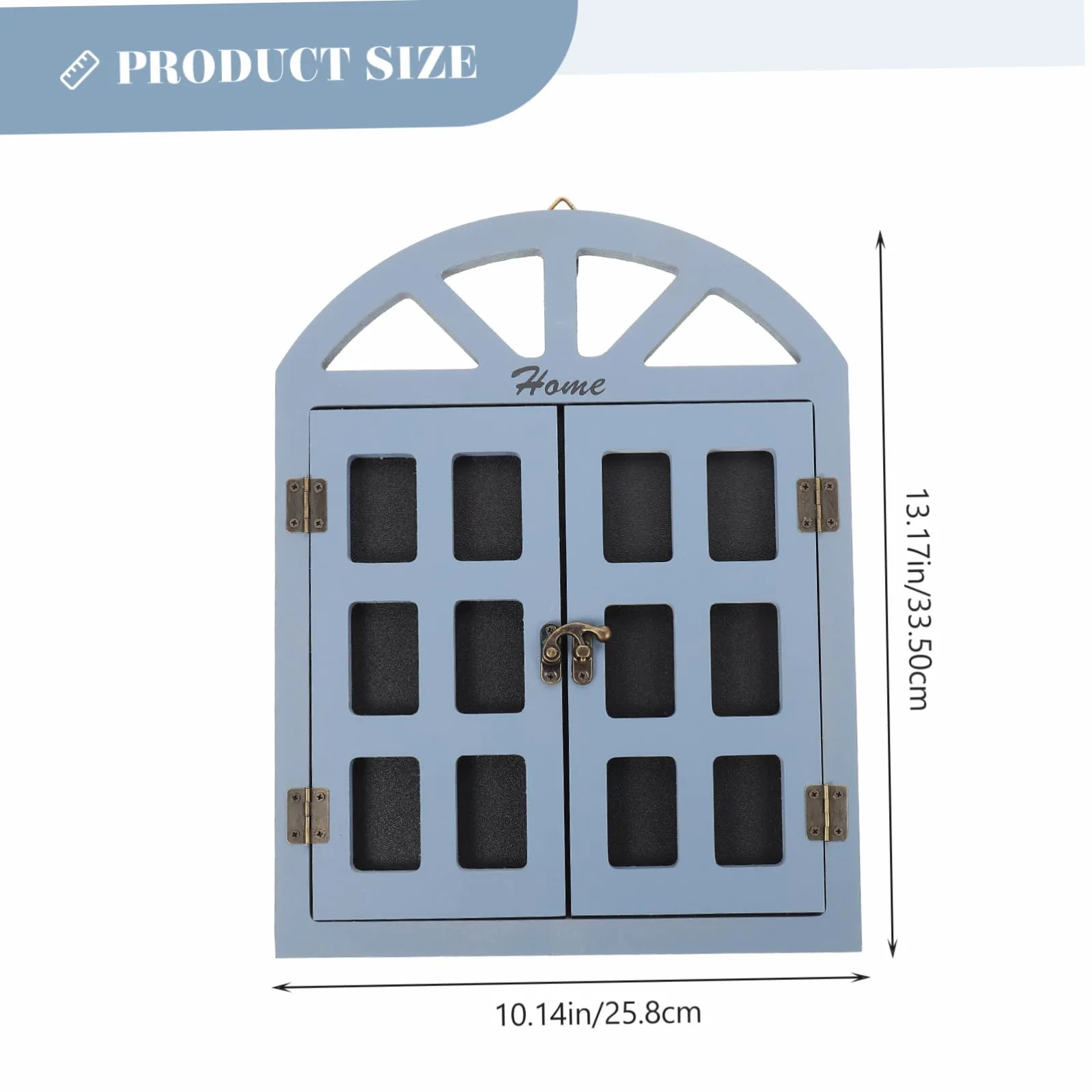 Lavagna Decorativa da Parete in Legno Stile Finestra Retrò, Multiuso per Lasciare Messaggi, Sospesa per Bar e Feste Design Unico e Funzionale