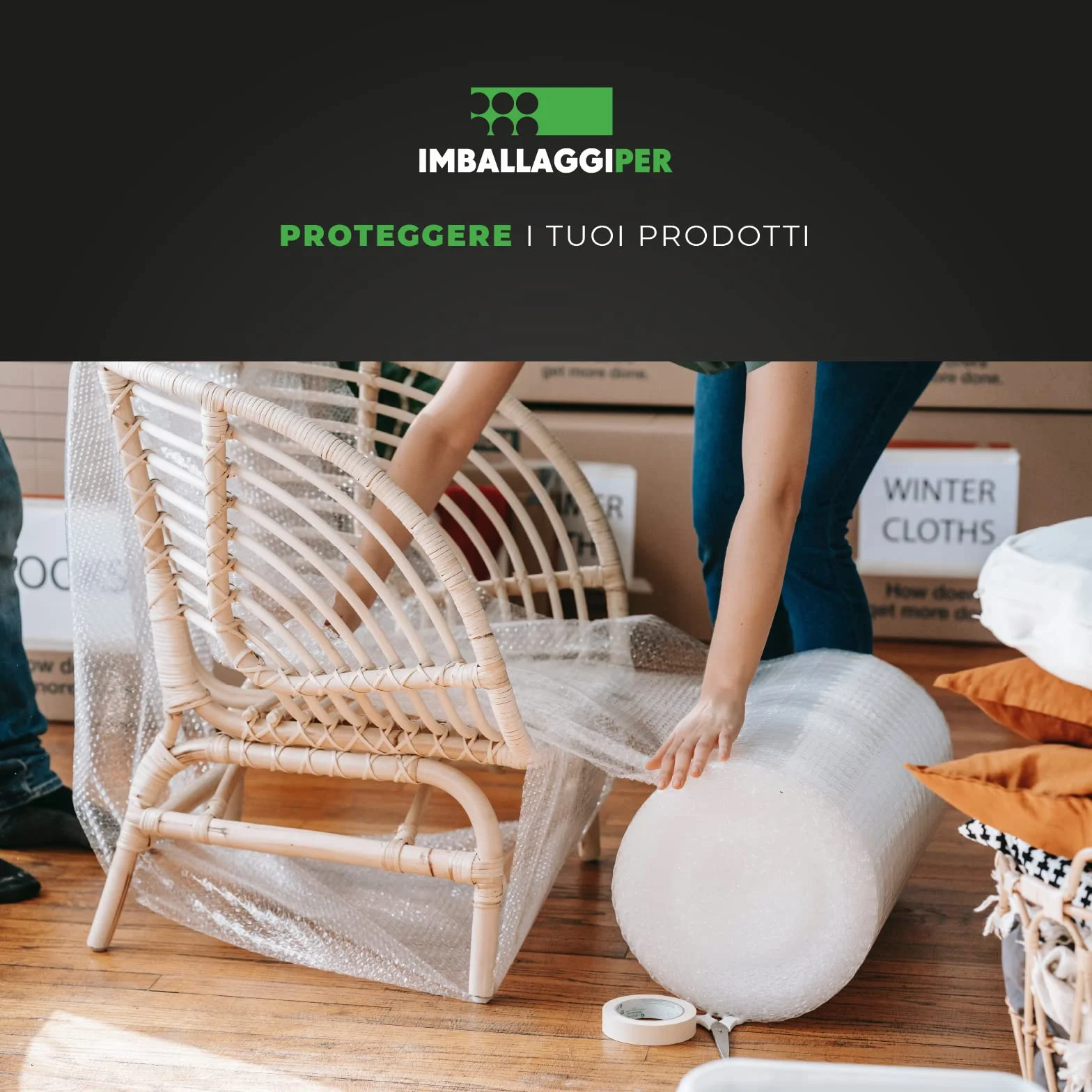 ImballaggiPer Rotolo Pluriball Miniroll 50cm x 40mt 35gr/mq, Bobina per Imballaggio e Spedizione, Ideale per Trasloco, Trasporto e Protezione Oggetti