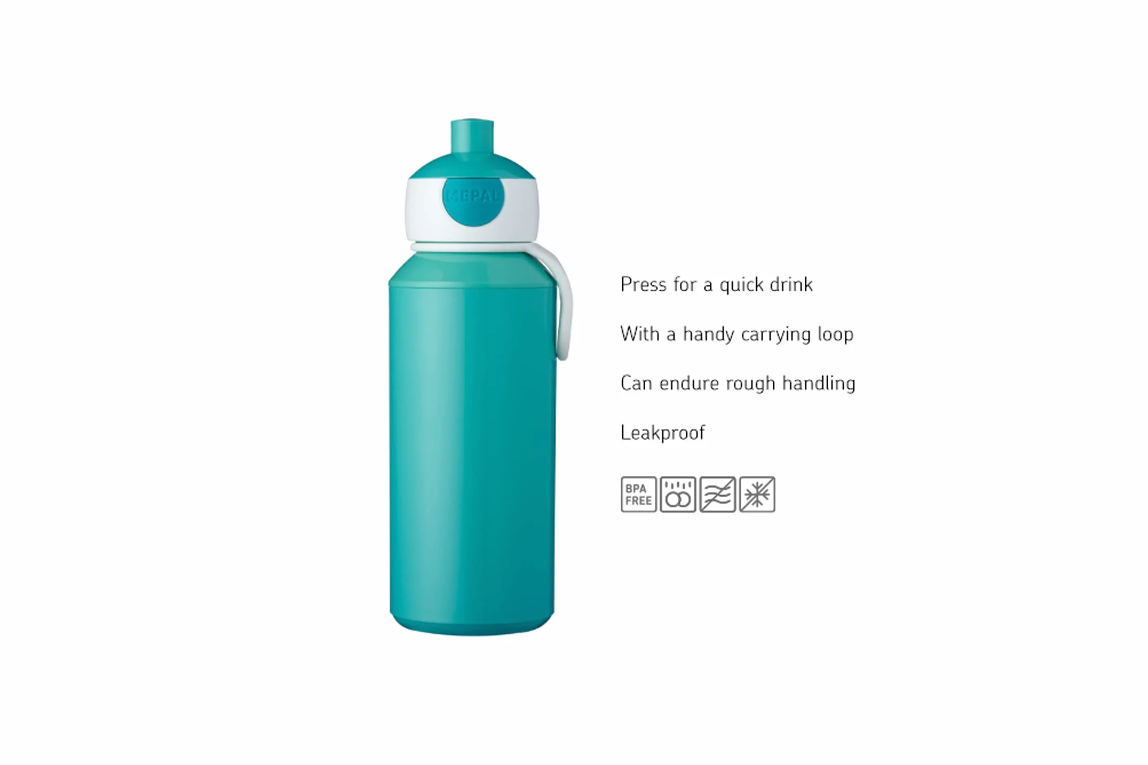 Mepal - Set Pranzo Campus per Bambini con Borraccia Pop-up e Porta Pranzo - Per la Scuola o le Gite - Privo di BPA - 400 ml + 750 ml - Avengers