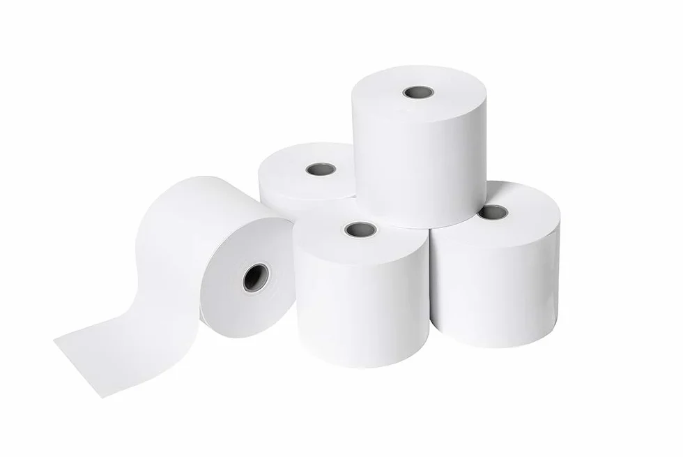 Genie Rotoli di carta per registratori di cassa 57 x 12 mm 40 lfm 100% senza legno bianco 5 pz