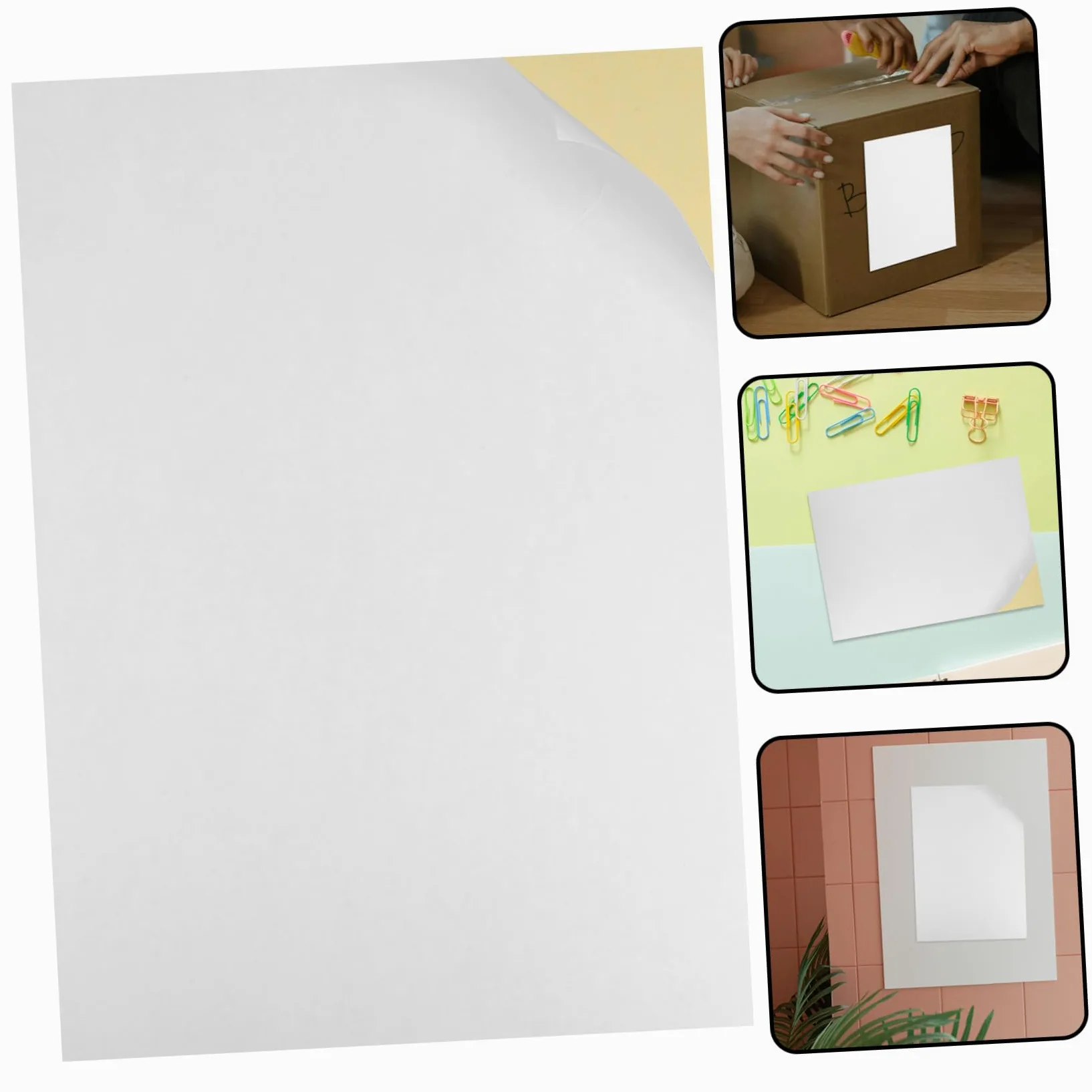 Carta Adesiva A4 100 Fogli Di Etichette Adesive Rimovibili Piccole Etichette Adesive Per Stampante