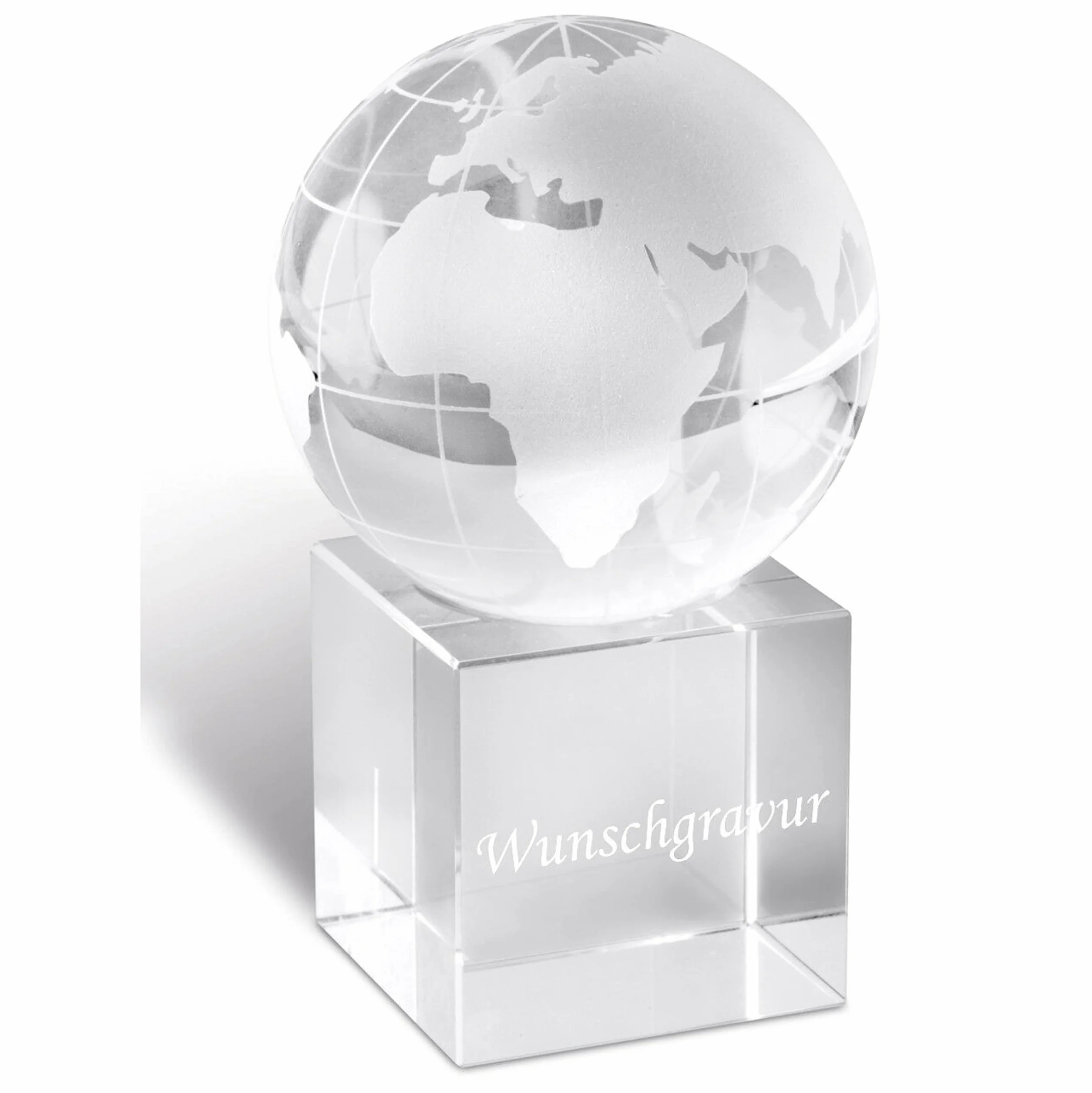 Fermacarte Glas Globo incl. Incisione Incisione desiderata GOLDALMING inciso