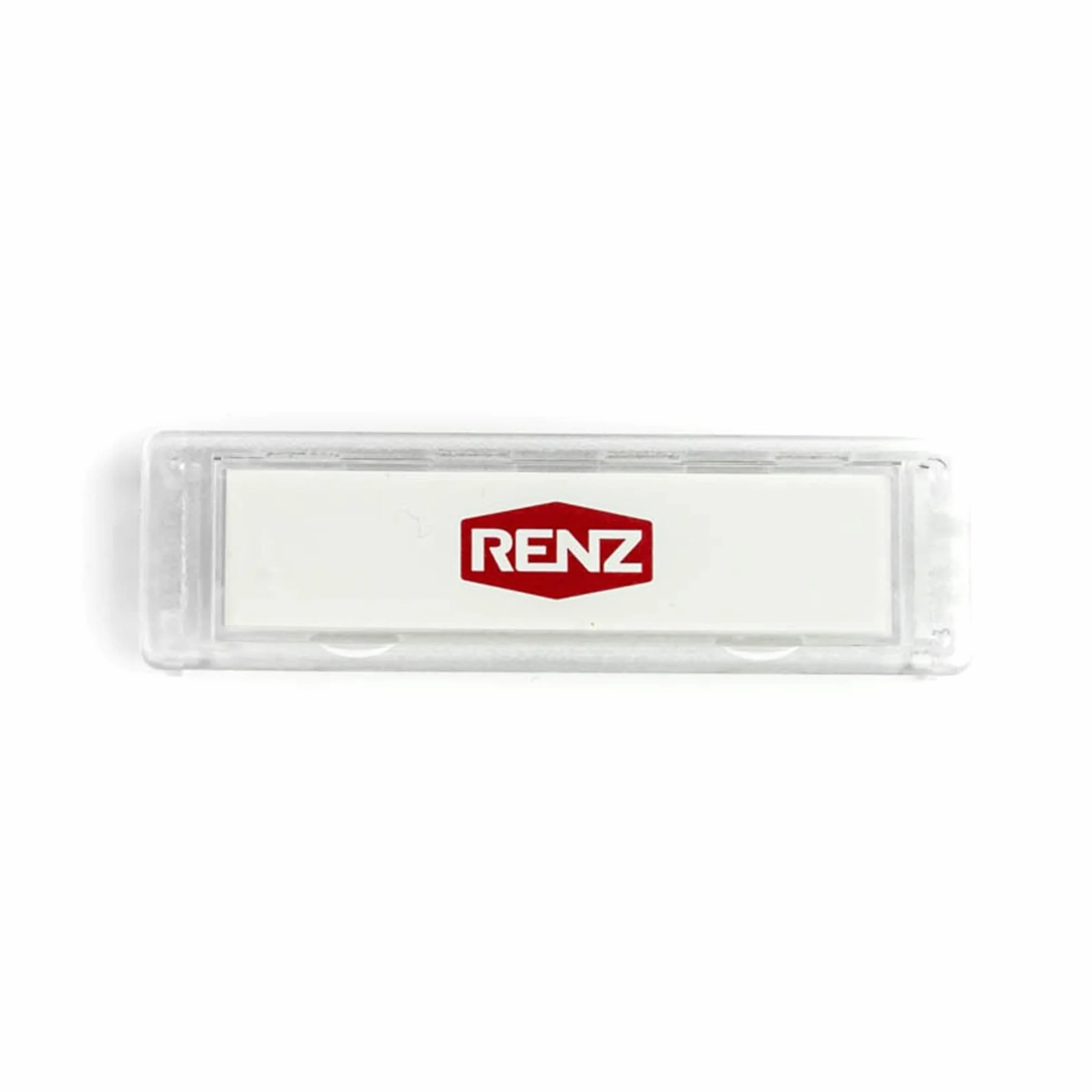 Renz Targhetta porta nome 92 trasparente 75 x 22 mm