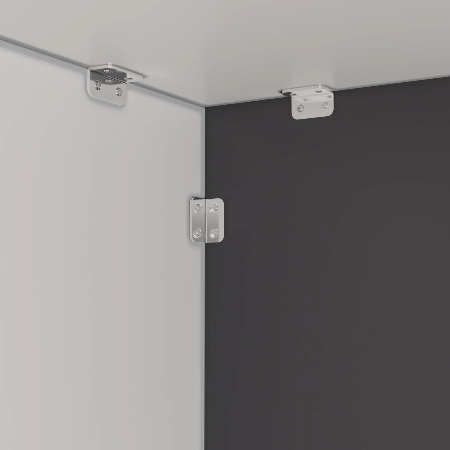 Banco reception,reception tavolo bancone, Banco reception con ripiano aperto e 1 cassetto con serratura, banco reception ufficio bancone, MDF, 40 x 121 x 110cm, Bianco, Grigio Scuro