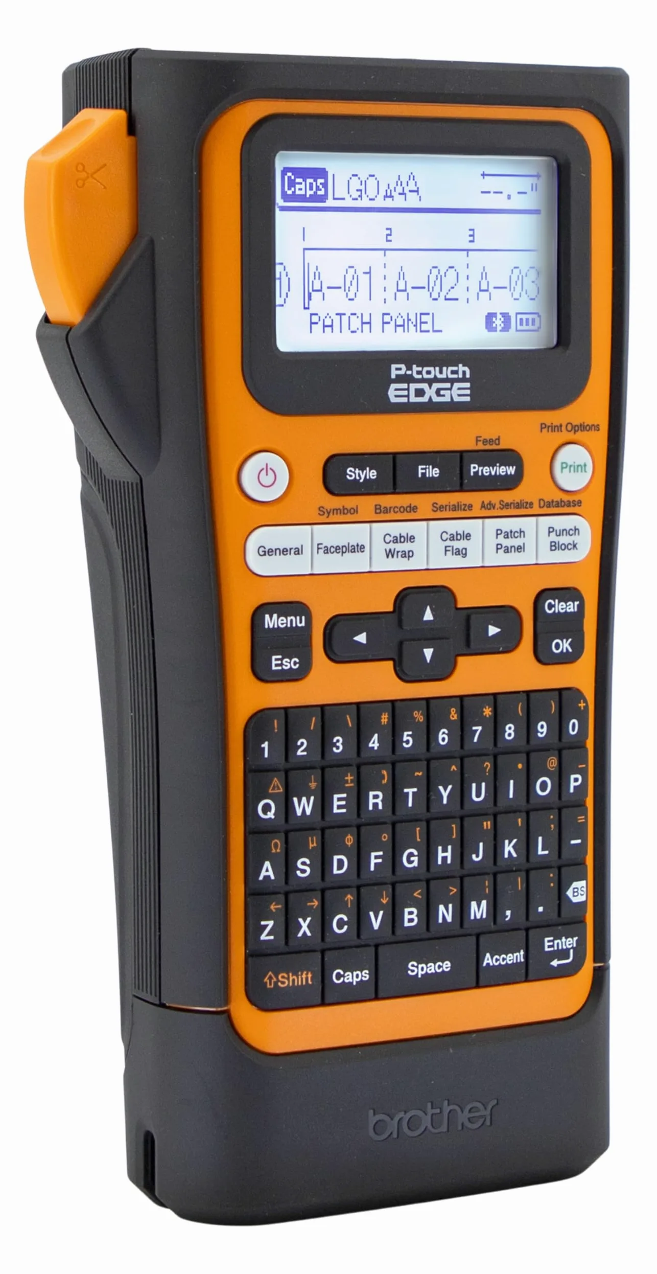 BROTHER PT-E310BTVP P-Touch Edge Stampante per etichette industriali portatili con Bluetooth e USB-C (fino a 18 mm di etichette)