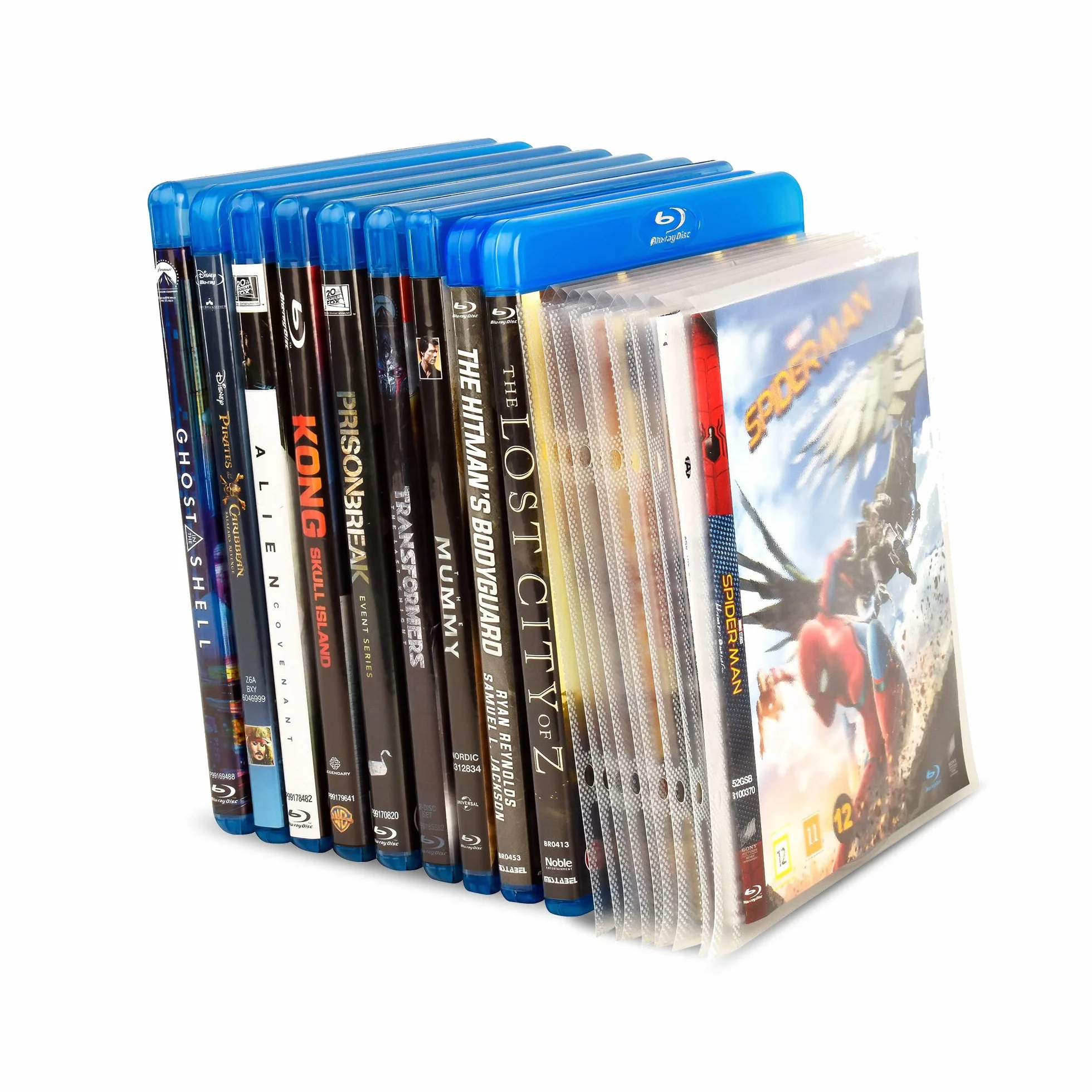 Confezione Blu-Ray - 50 custodie Blu-Ray e 2 raccoglitori