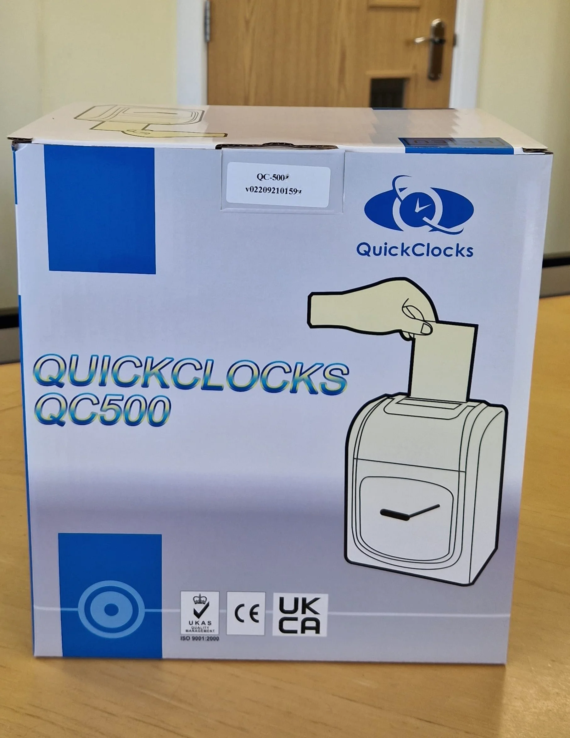 QC500E Timbracartellini Dipendenti - Completamente Automatica Registratore Tempi Presenze (Con Cartellini E Porta Carte) Istruzioni Italiane