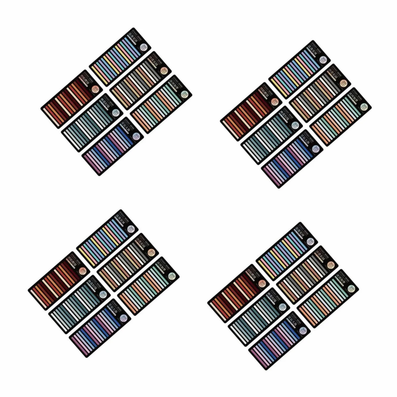 jojofuny Set Etichette Colorate per Marcatura Pagine Adesivi per Libri Pet Facili Riposizionare per Ufficio e Scuola