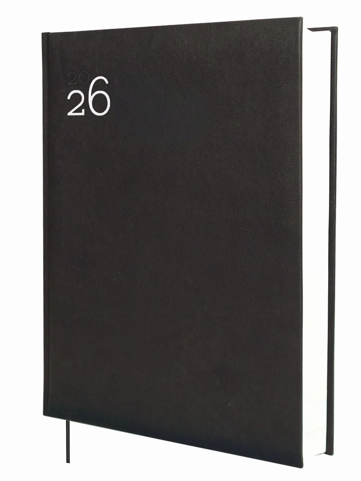 Finocam - Agenda 2026 2 Pagine per Giorno | Gennaio - Dicembre 12 mesi | Agenda Annuale 2026 | Rilegata con Copertina Rigida Imbottita Milano - Nero - Internazionale, Grande Y12-210x270 mm