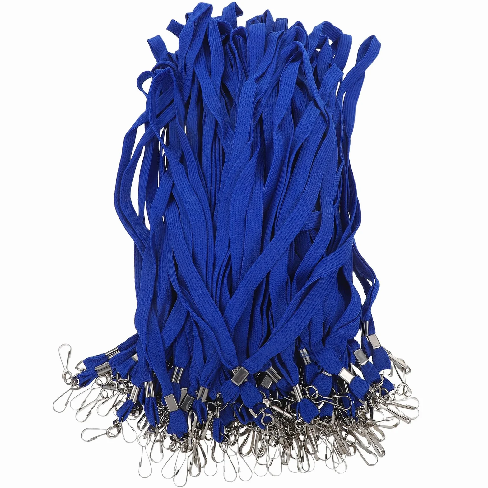 100 pezzi Laccio da Collo Porta Badge con Clip Resistente per Id Card e Tessere Cordino Professionale Leggero e Sicuro per Scuola Ufficio Eventi