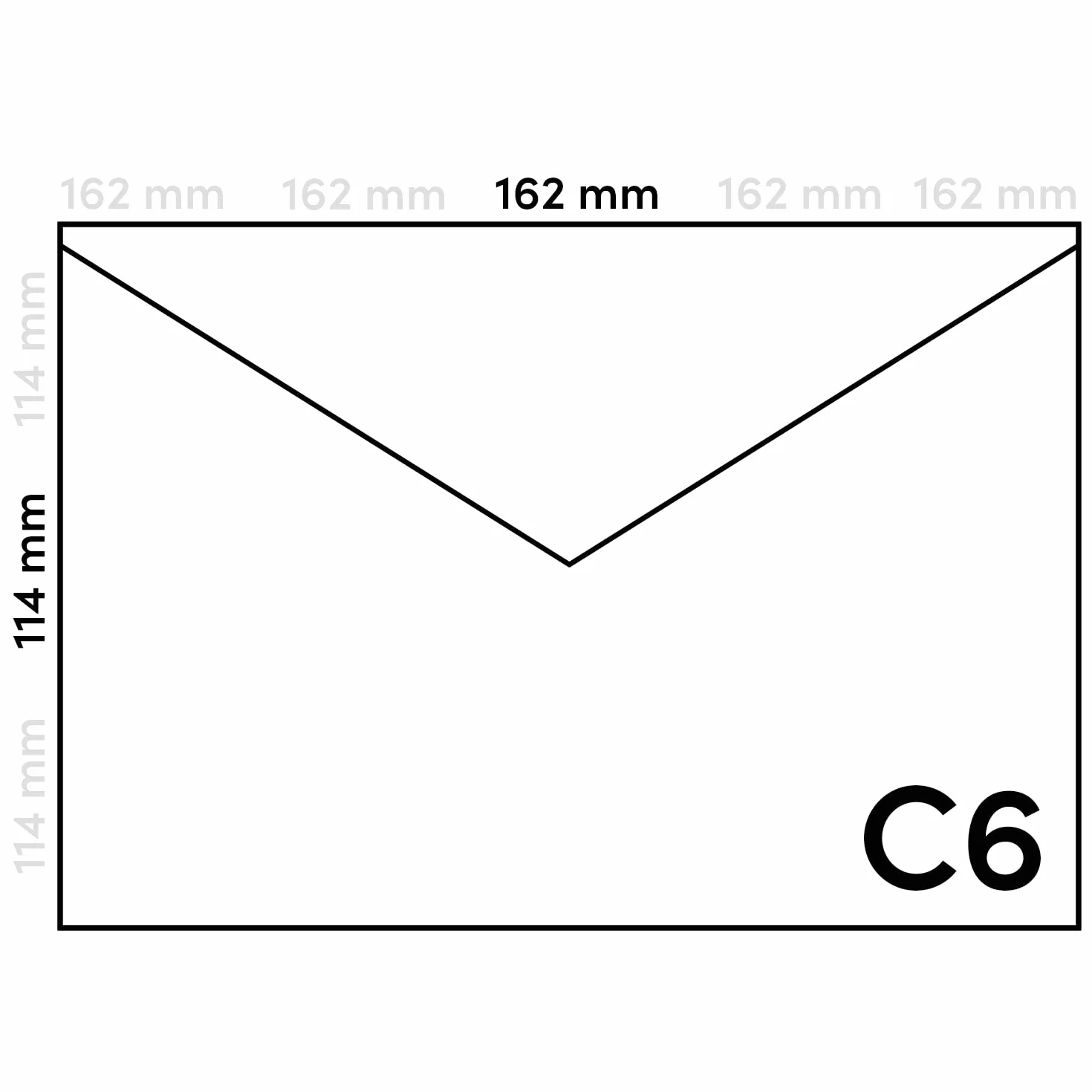 Aster Smooth Ivory Netuno 100 buste da lettera avorio C6 11,4 x 16,2 cm 120g