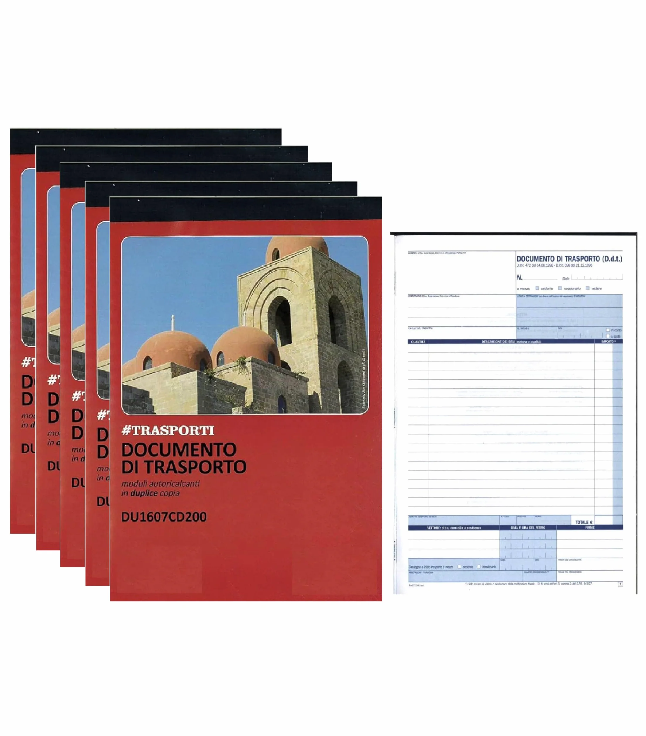Blocchi Documento di Trasporto DDT A5 21x15 cm 3 Copie Autoricalcanti 50 Moduli Triplice Copia Bollettario Spedizioni Logistica Dodici12