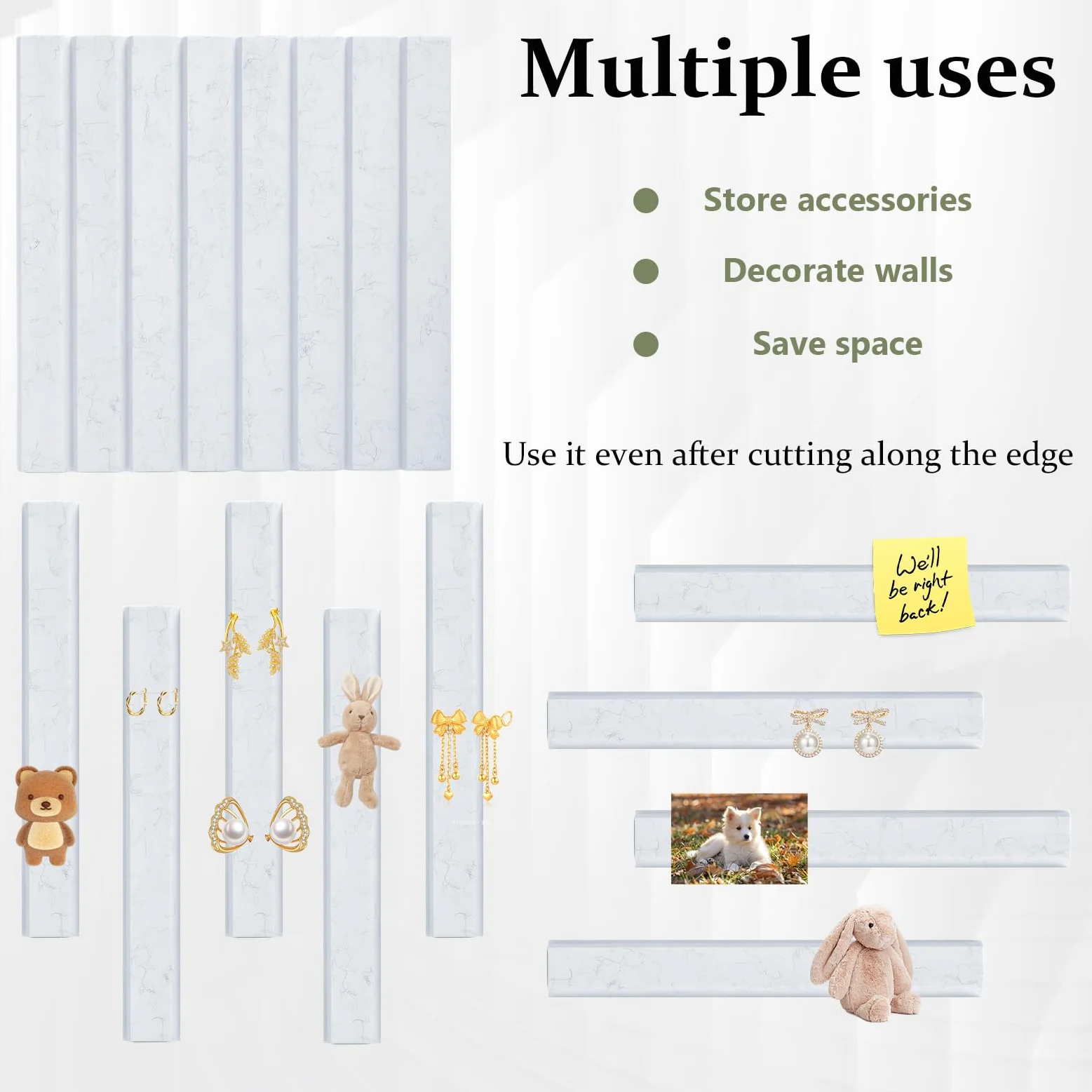 Gugxiom Set di 12 bacheca in feltro di grandi dimensioni 48" x 36", con 30 spille, decorazione per ufficio, casa, scuola e aula (grigio argento)