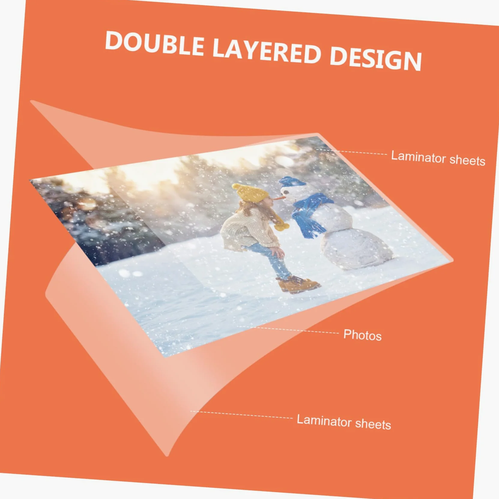 PLAFOPE 100 Pezzi Buste per Laminazione Termica Trasparenti, Film in Pet Eva 50 Micron, Protezione per Foto e Documenti, Uso Ufficio e Scuola