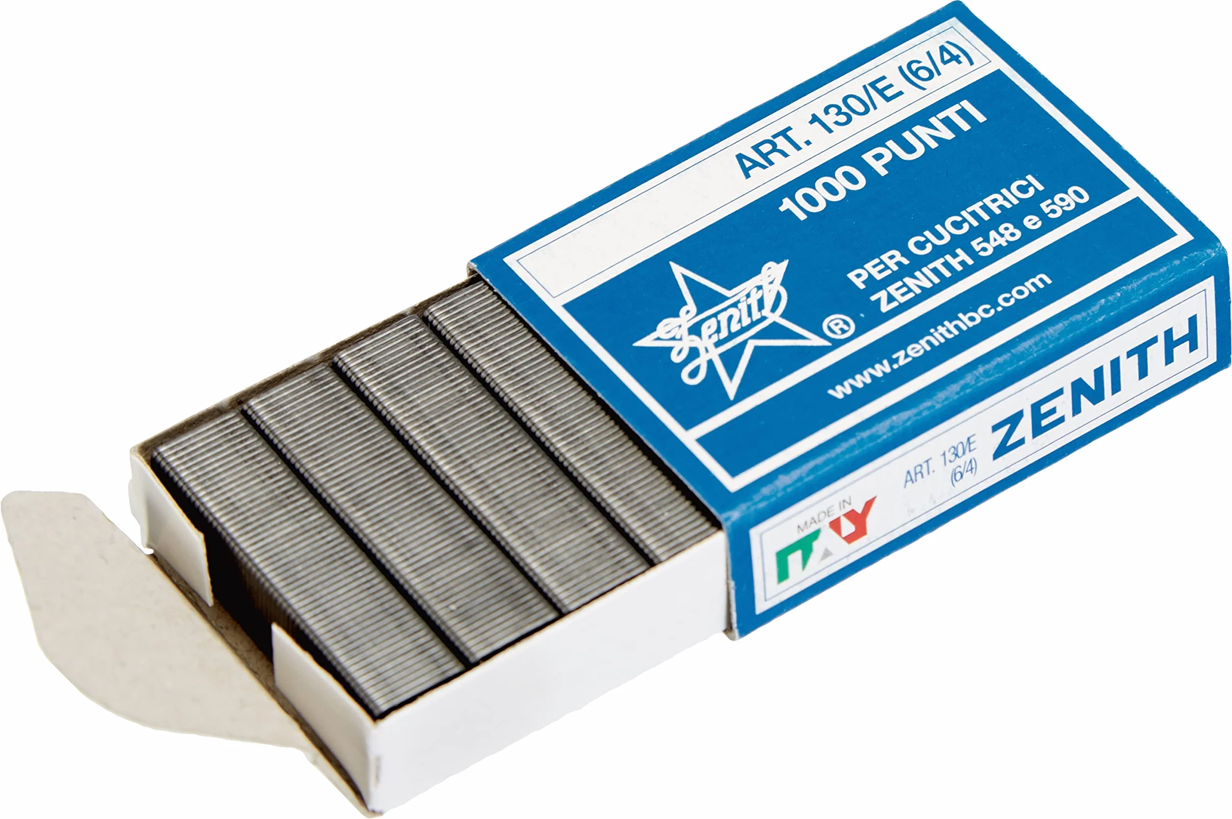 Zenith Punti Metallici Acciaio Naturale Art. 130/E (6/4) 1 Scatolina Da 10.000 Punti