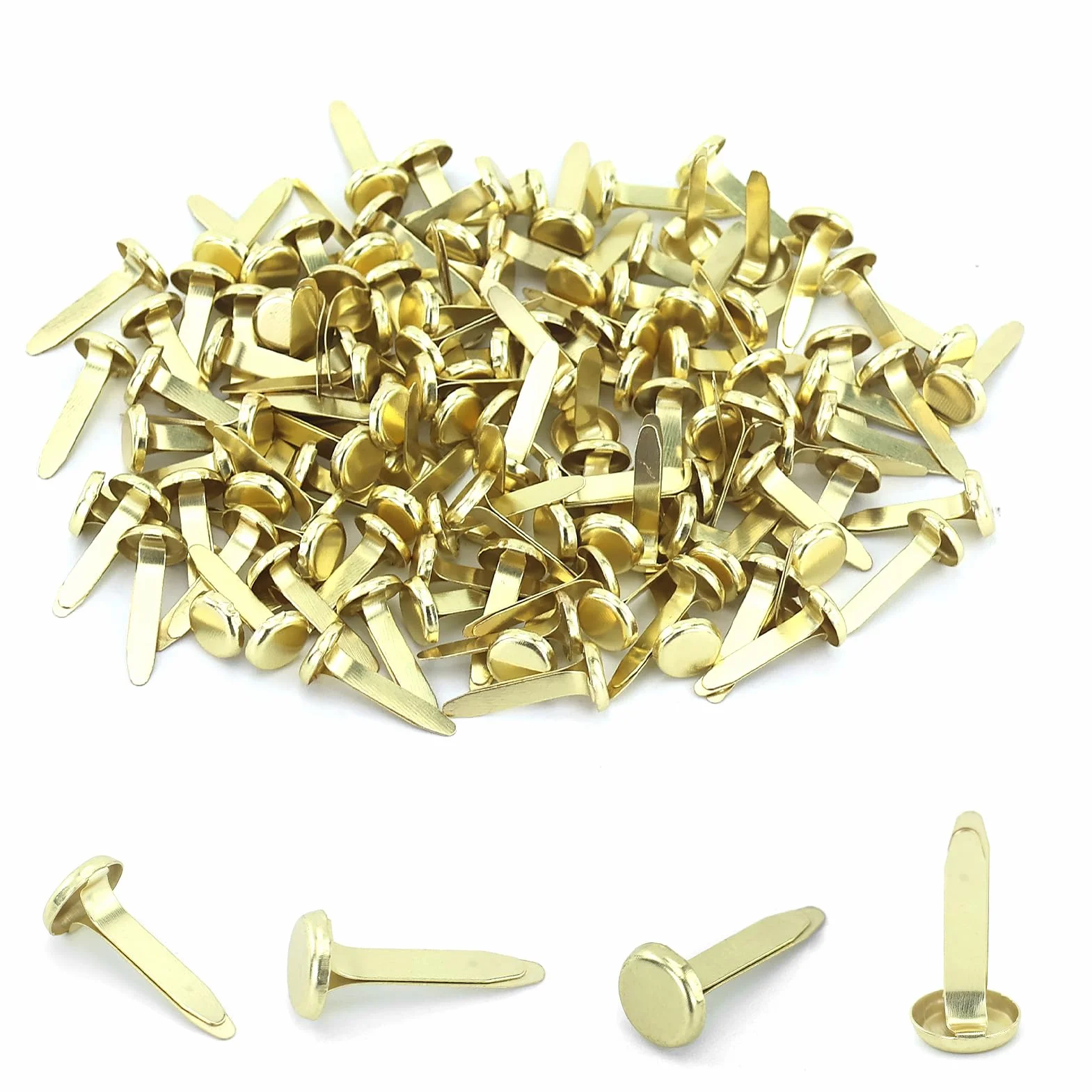 Mini Spille Dorate 120 Pezzi, Fermacampioni Piccoli per Carta, Oro, Forniture per Ufficio