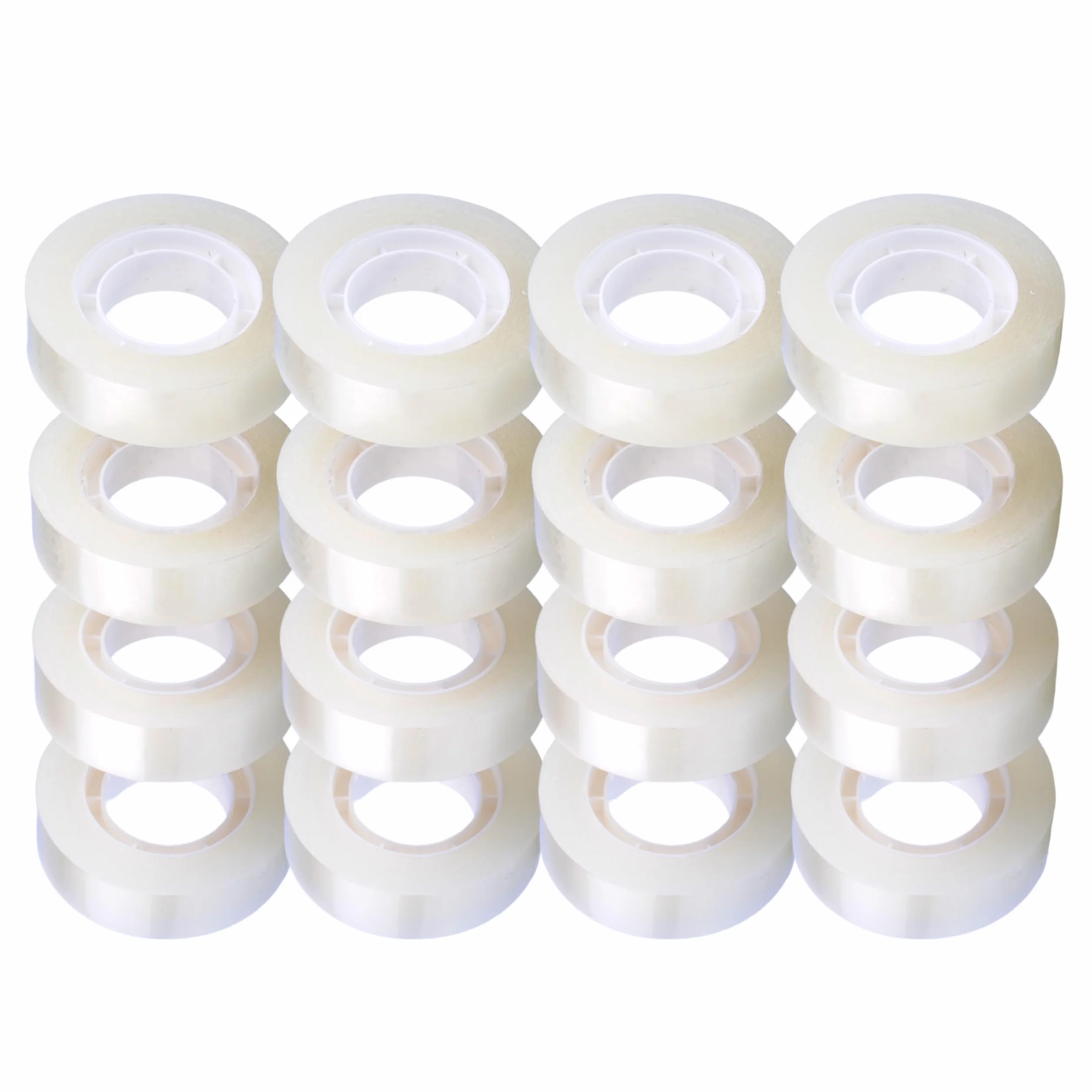 GTSE - Nastro adesivo trasparente - 19 mm x 33 m - Nastro adesivo per confezionare regali, casa, scuola e ufficio - 64 rotoli