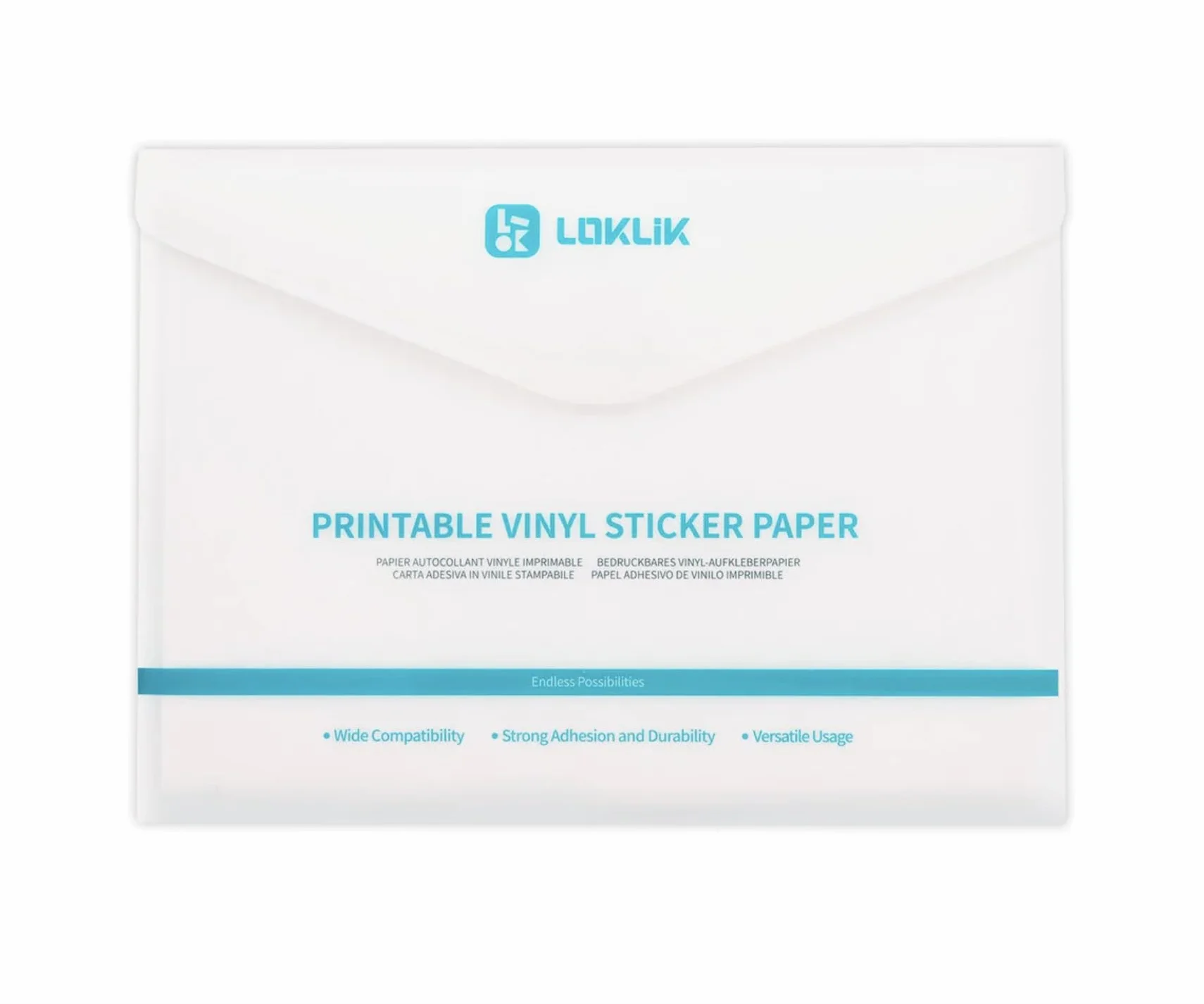 LOKLiK A4 Carta adesiva vinile opaca 20 fogli