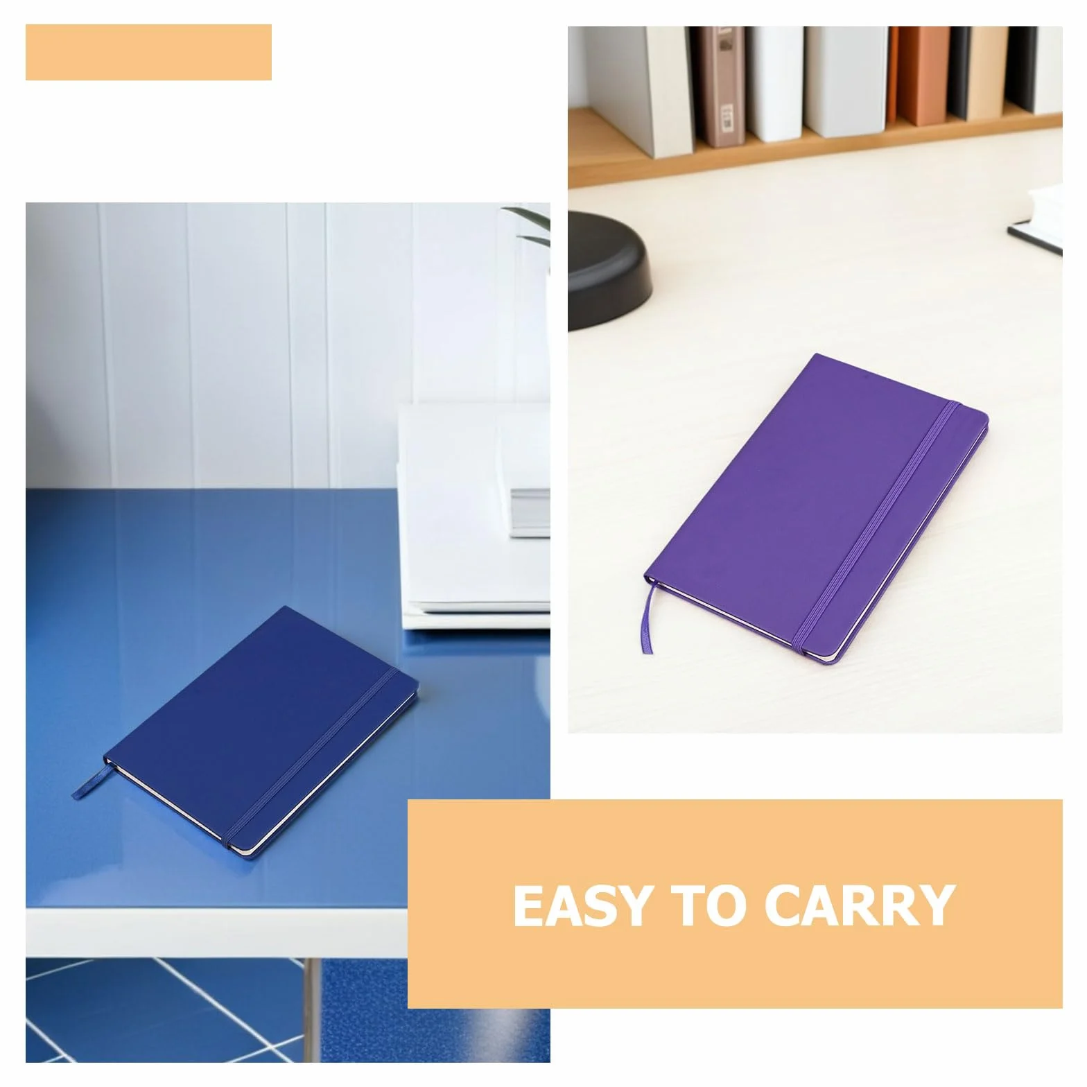 Set di 7 Piccoli Quaderni A6 con Copertina in Pu, Righe Medie, Cinturino Elastico per Organizzazione Efficiente e Uso Scolastico per Studenti Sempre in Movimento