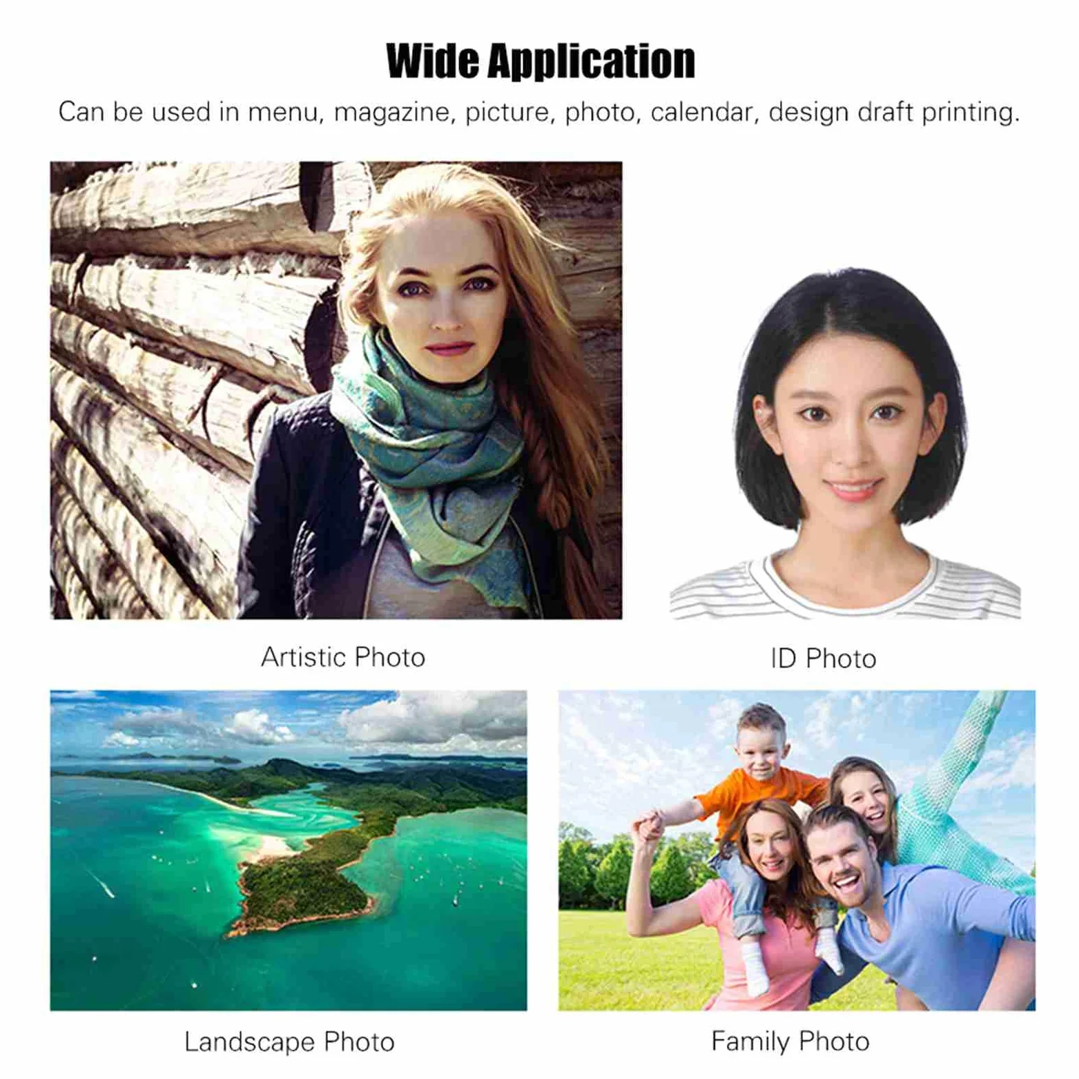 Carta Fotografica A4 Lucida ad Alta Brillantezza per Stampante, per Stampa Foto, Certificati, Brochure