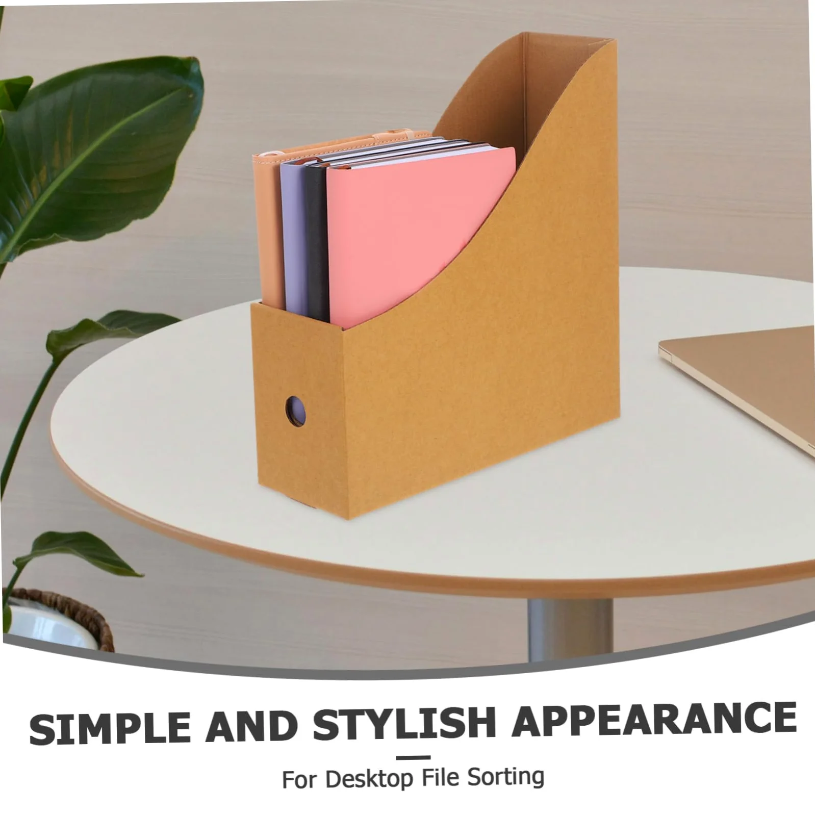 8pezzi Forniture Per Ufficio Scatola Per Libri in Cartone Organizer Per Documenti Porta Riviste Scatola Portaoggetti Tradizionale Marrone Per Aule e Casa