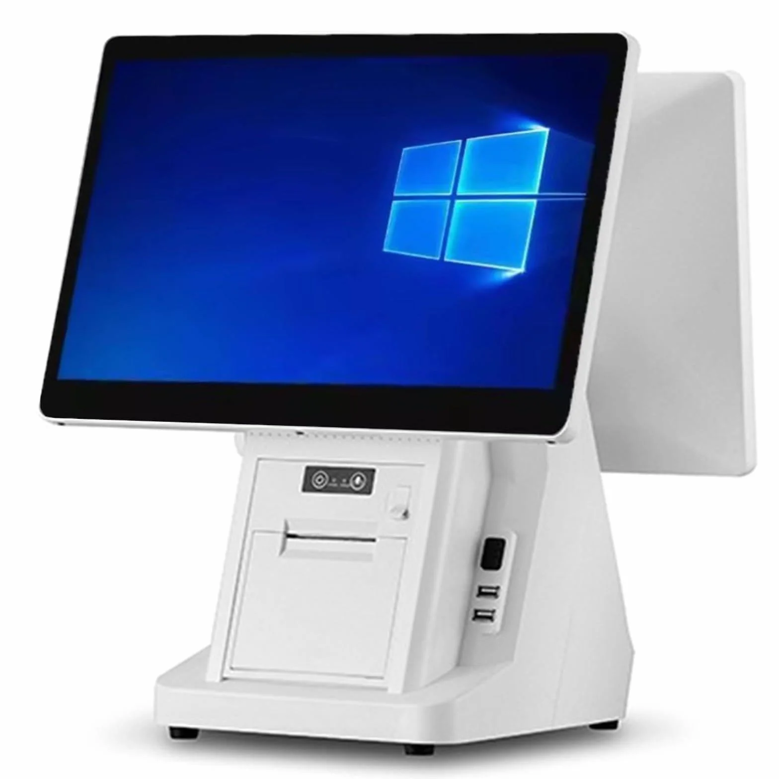 Registratore di Cassa per Punto Vendita al Dettaglio con PC Touch Screen da 15,6 Pollici, Stampante Termica per ricevute Integrata, Software POS per registratore di Cassa