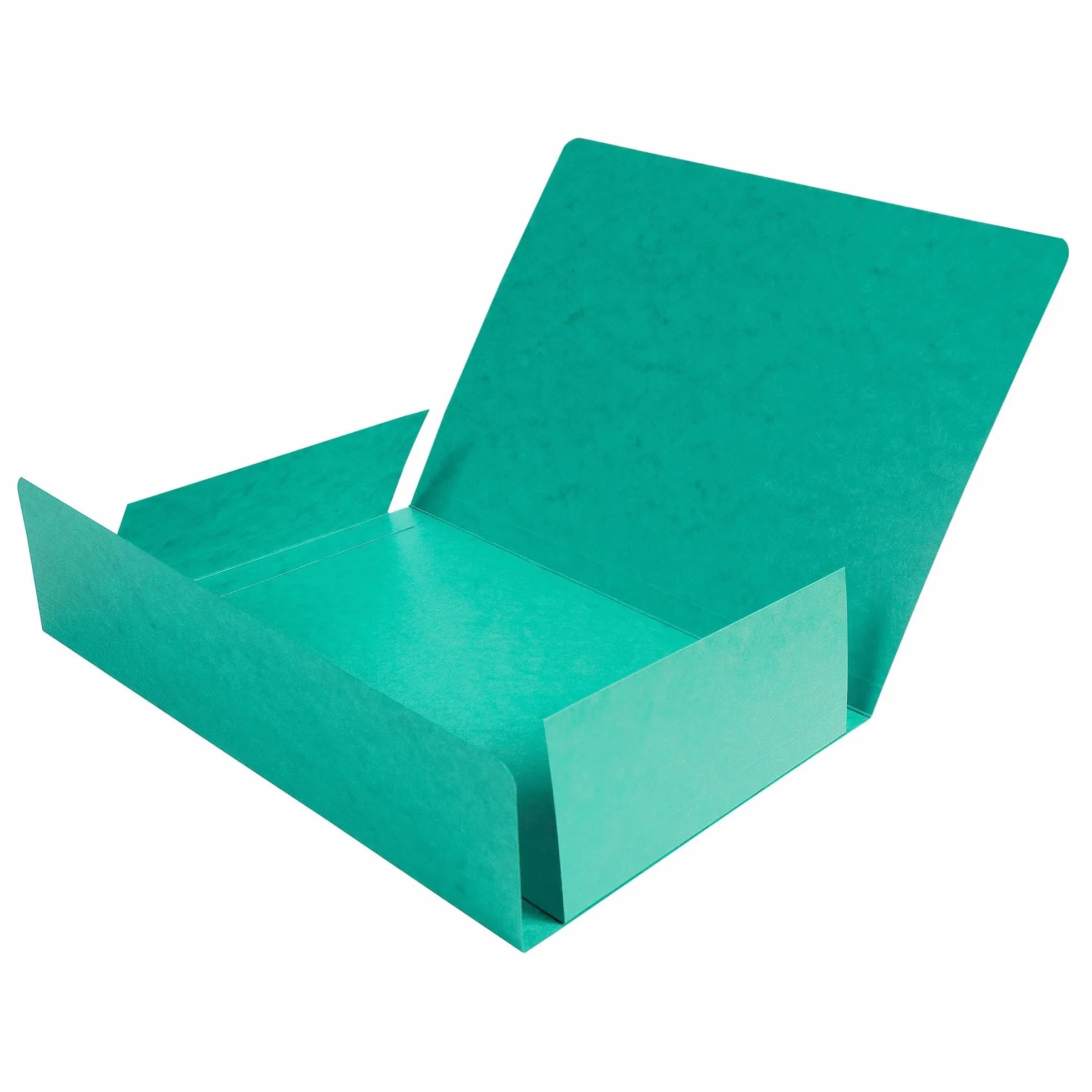 Exacompta - rif. 56415E - cartone da 25 cartelline senza elastico a 3 lembi in carta lustrée 390g/m² - cartelline certificate FSC® -24X32cm per documenti in formato A4 - colore verde