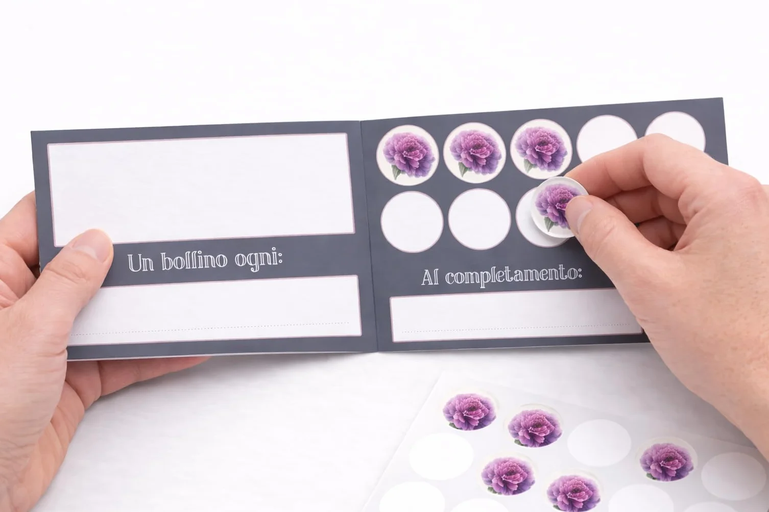 GHIBLI 50 Tessere Fedeltà + 500 Bollini a Colori Inclusi Fidelity Card per Parrucchieri e Centri Estetici