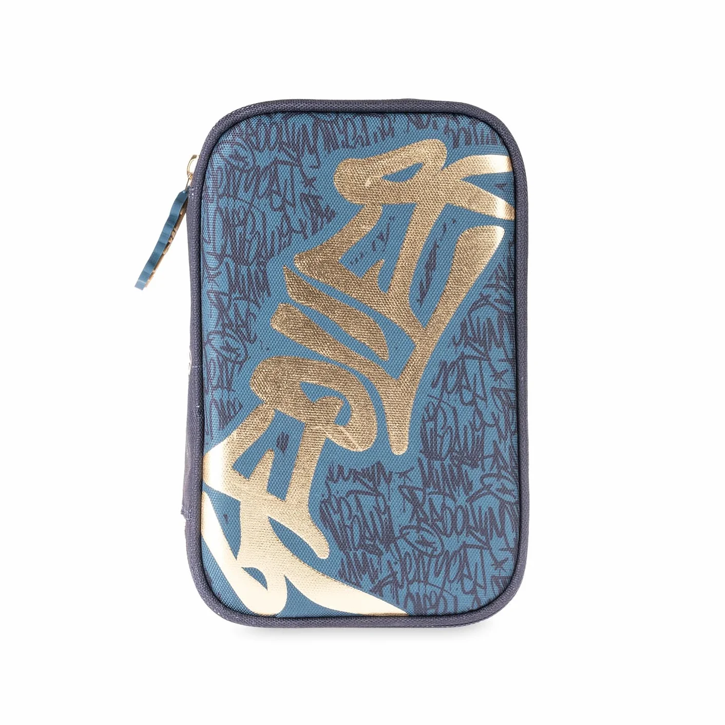 Colourbook - Astuccio Scuola Geolier 1 Zip, Organizzazione con Pattina Interna, Set Completo 30+ Pezzi (Graffiti)