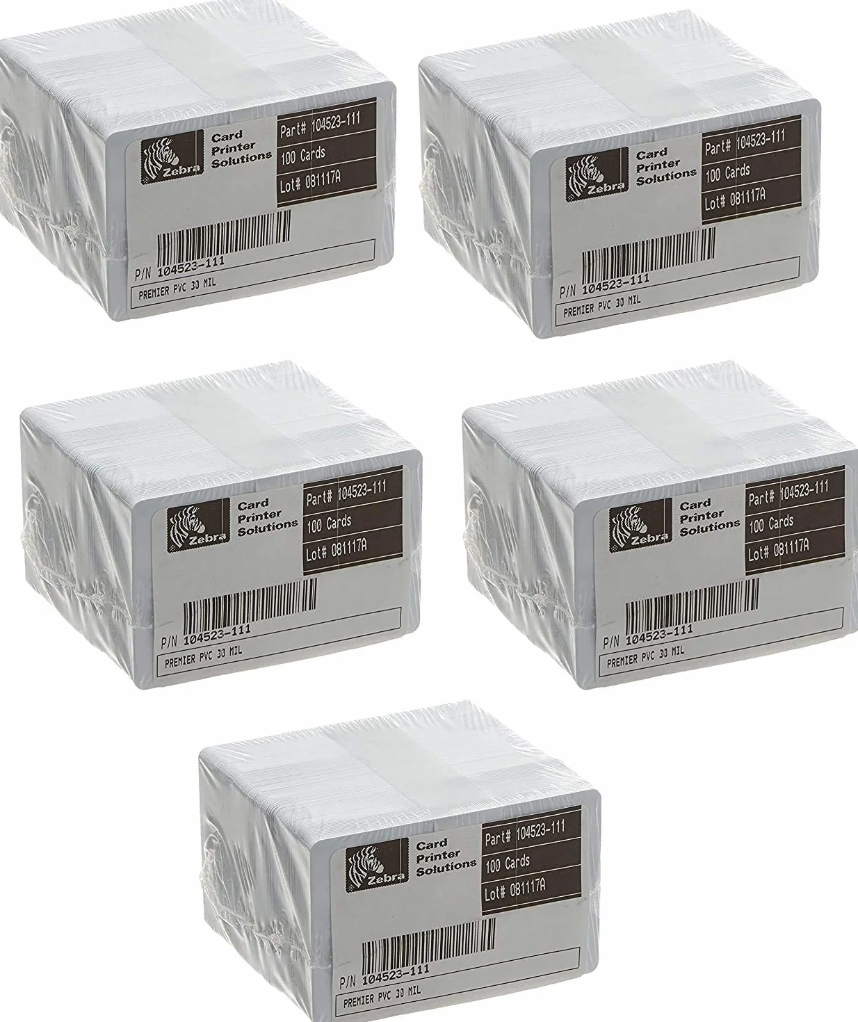 Karta identyfikacyjna PVC 30 mil 0,76 mm 104523-111T biała 500 sztuk