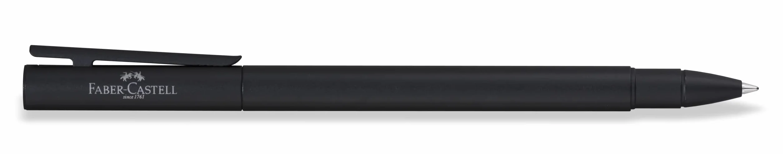 Faber-Castell - Penna a sfera Neo Slim, nero | Roller raffinato con corpo sottile in metallo e punta in ceramica