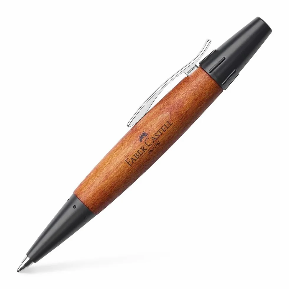Penna a sfera Linea E-Motion Wood Faber Castell rotazione 148301