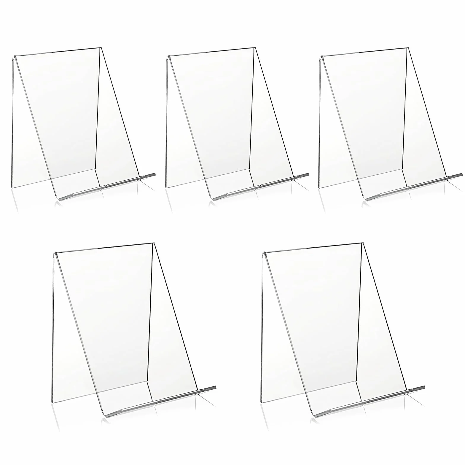 5 trasparenti supporti acrilico per libri foto album 13 x 11,5 x 10 cm