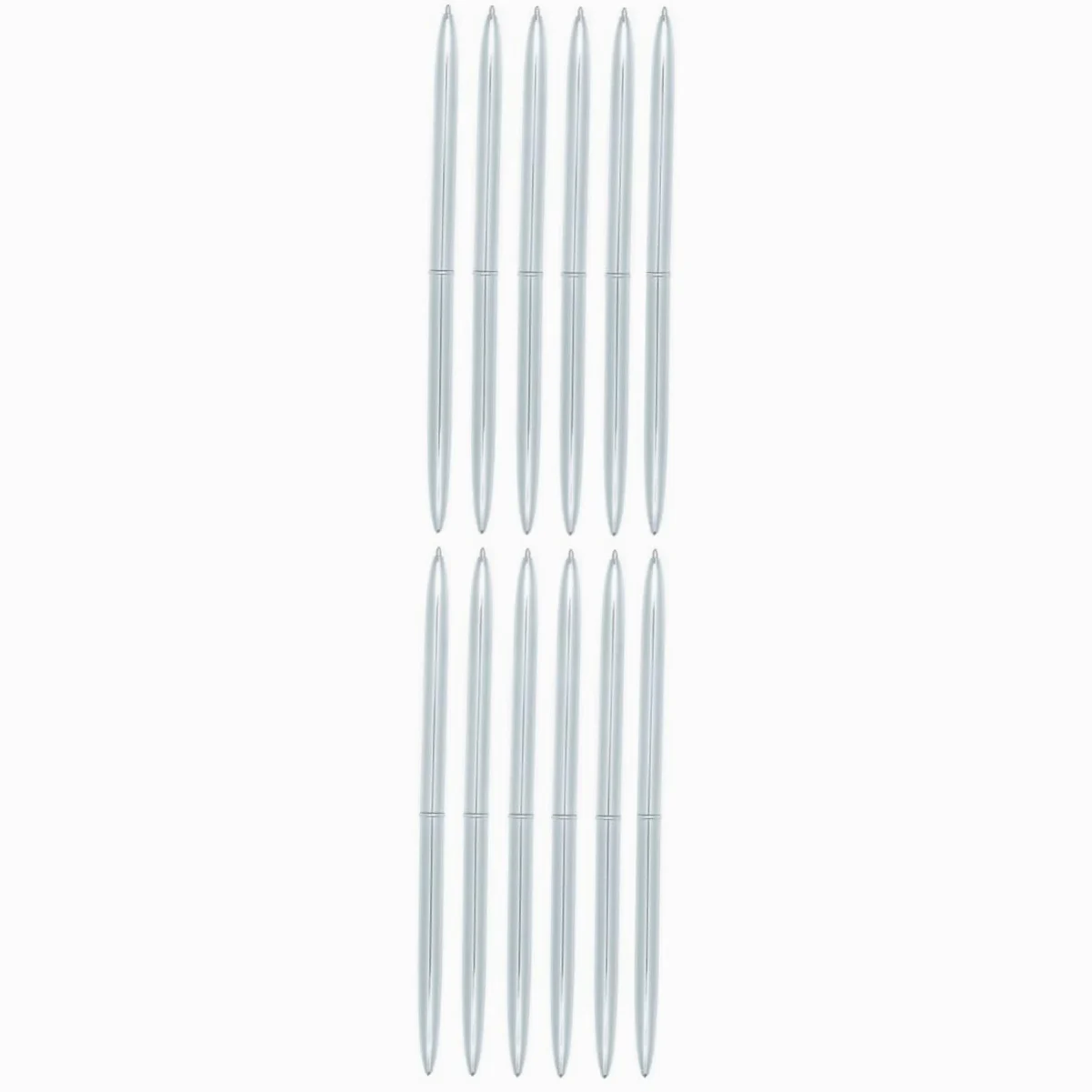 MAGICLULU 2 Set Di Penne A Sfera in Metallo Per Ufficio E Scuola Doppia Rotazione Penne Estetiche Per La Scuola Penne A Sfera Leggere Penna A Inchiostro Nero 6 Pezzi*2