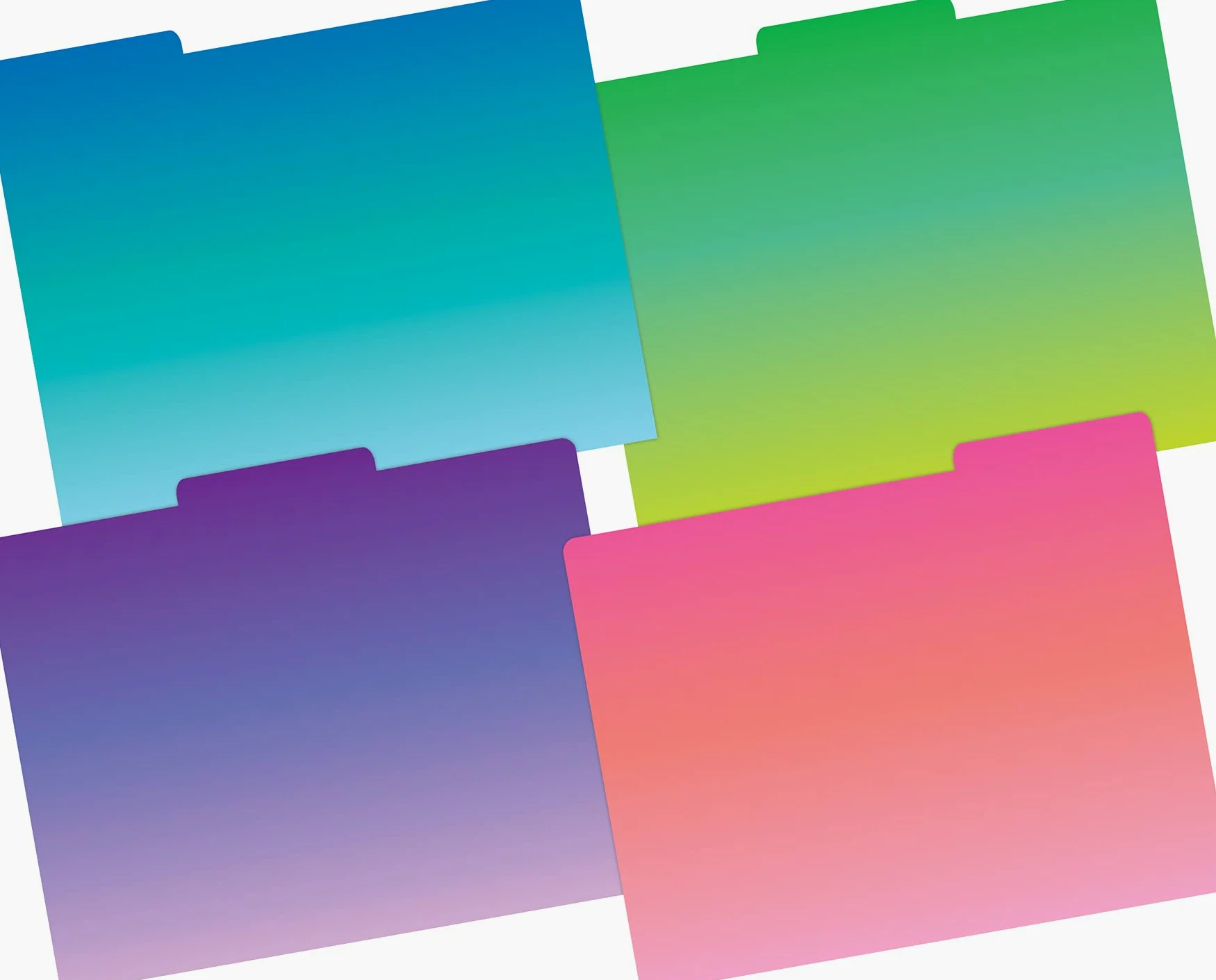 Barker Creek Cartelline portadocumenti di design su cartoncino da 14 punti, tie-dye e ombré, set multi-design con disegni tie-dye all'esterno, vivaci colori ombré all'interno, formato lettera,