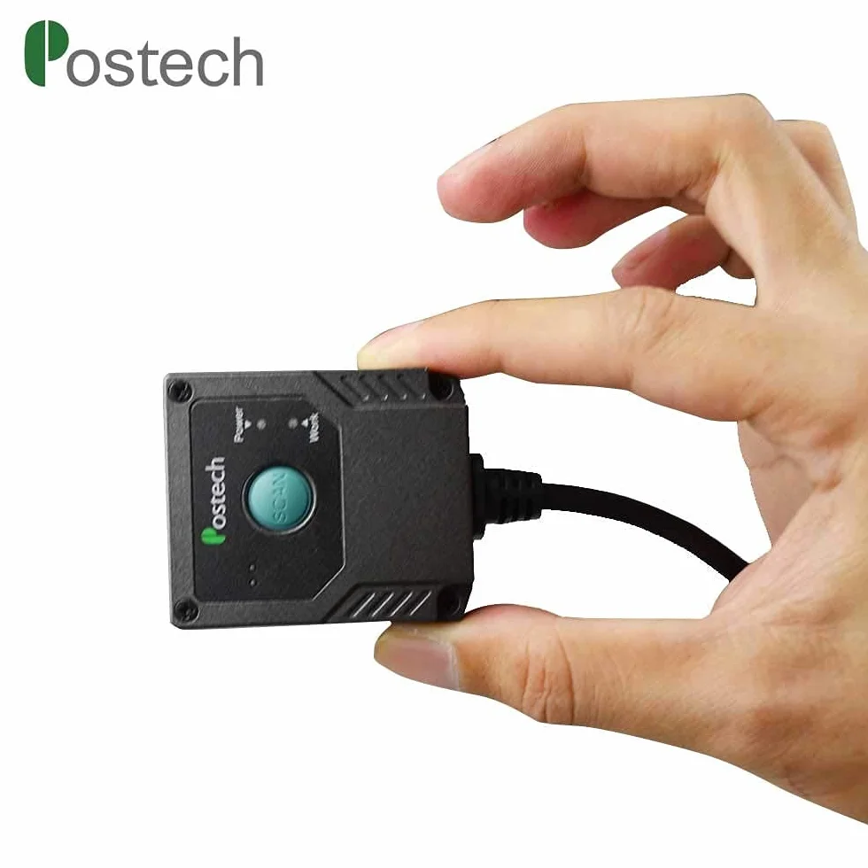Lettore di codici Posunitech Ms430 Mrz Mini lettore di codici a barre USB palmare 2D Qr Scanner di codici a barre USB per Store, Pos, Ticket, Retail