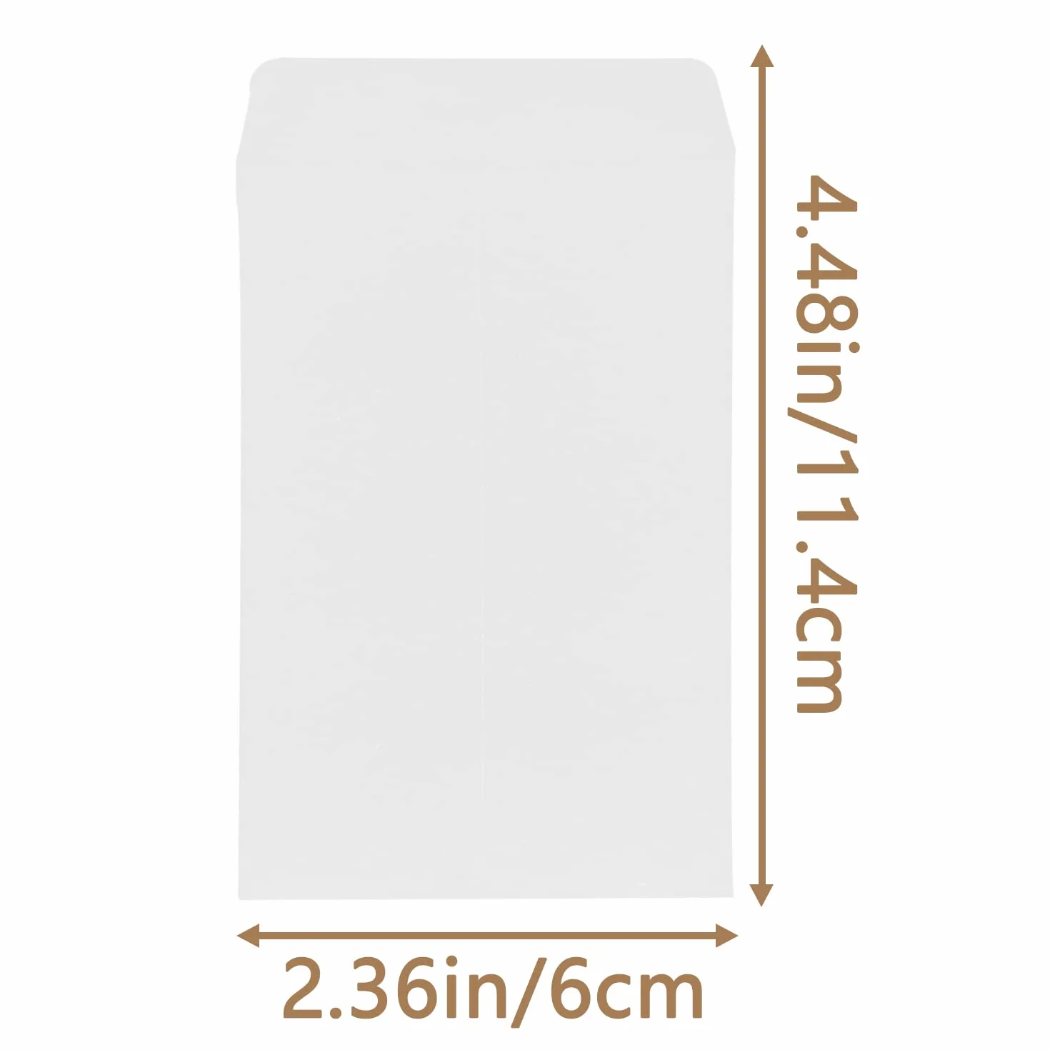 Buste Bianche Piccole in Carta Kraft 10x6 cm, per Semi, Monete, Perline - REEKNOKOL