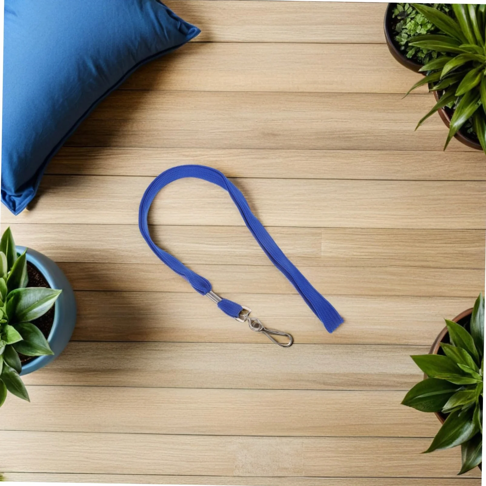 Alipis 100 pezzi Cordini Porta Badge da Collo Leggeri con Clip Rilascio Rapido Cinghia Morbida per Id Ufficio Scuola e Eventi Confezione da Blu