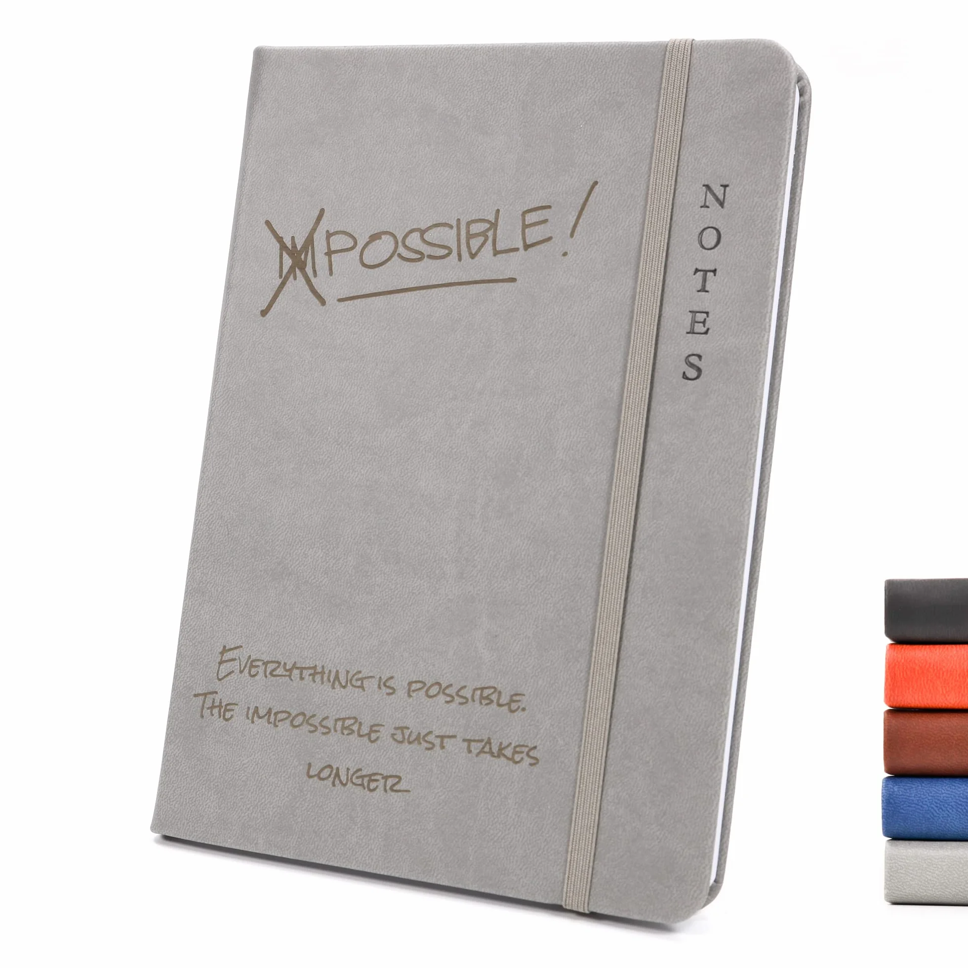 Taccuino personalizzato con copertina rigida premium A5 Grigio