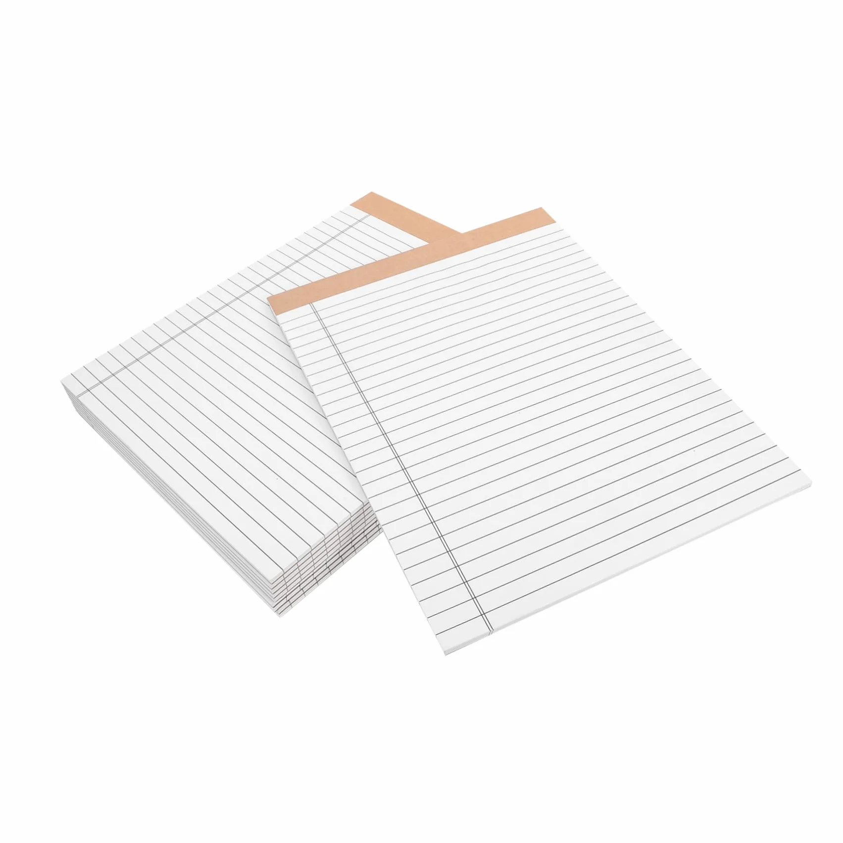 10 Blocchi Note Legali, Carta a Righe, 30 Pagine per Blocco, Doppia Stampa, Formato Tascabile, per Ufficio e Attività Quotidiane